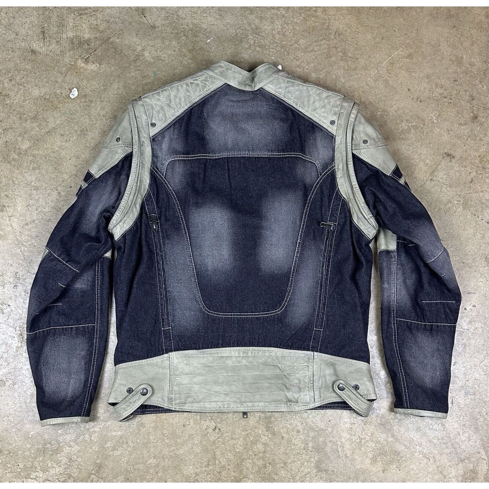 Harley Davidson Vintage Harley Davidson Leather Denim Jacket Size US XL / EU 56 / 4 - 4 Thumbnail