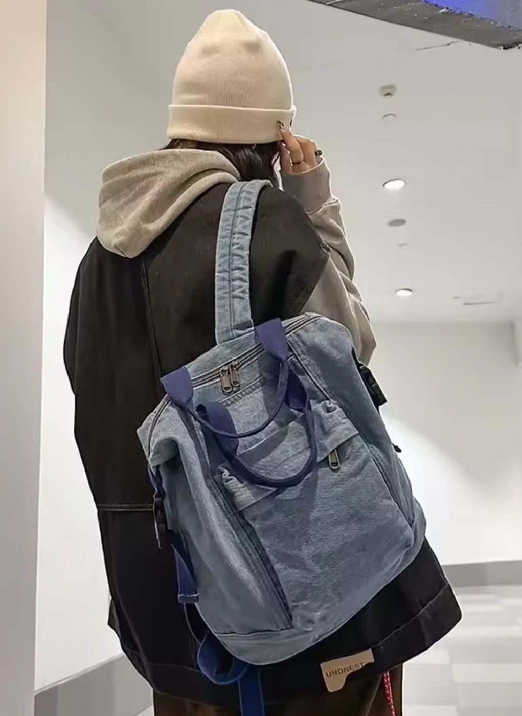 Japanese Brand Capacity Simple Backpack Size ONE SIZE - 1 Thumbnail