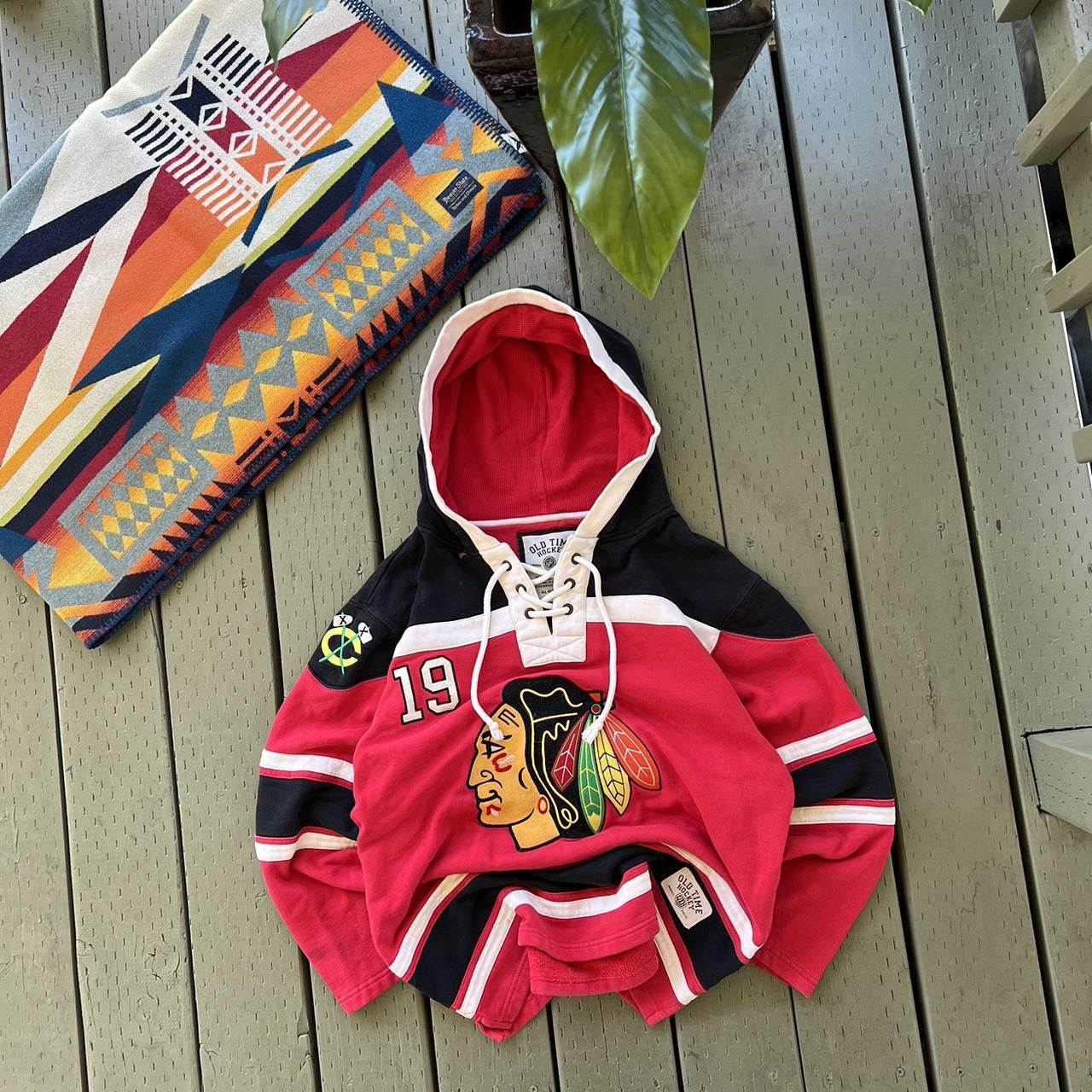 NHL × Vintage Chicago Blackhawks Red Superior Lacer Pullover Hoodie Men Size US M / EU 48-50 / 2 - 3 Thumbnail