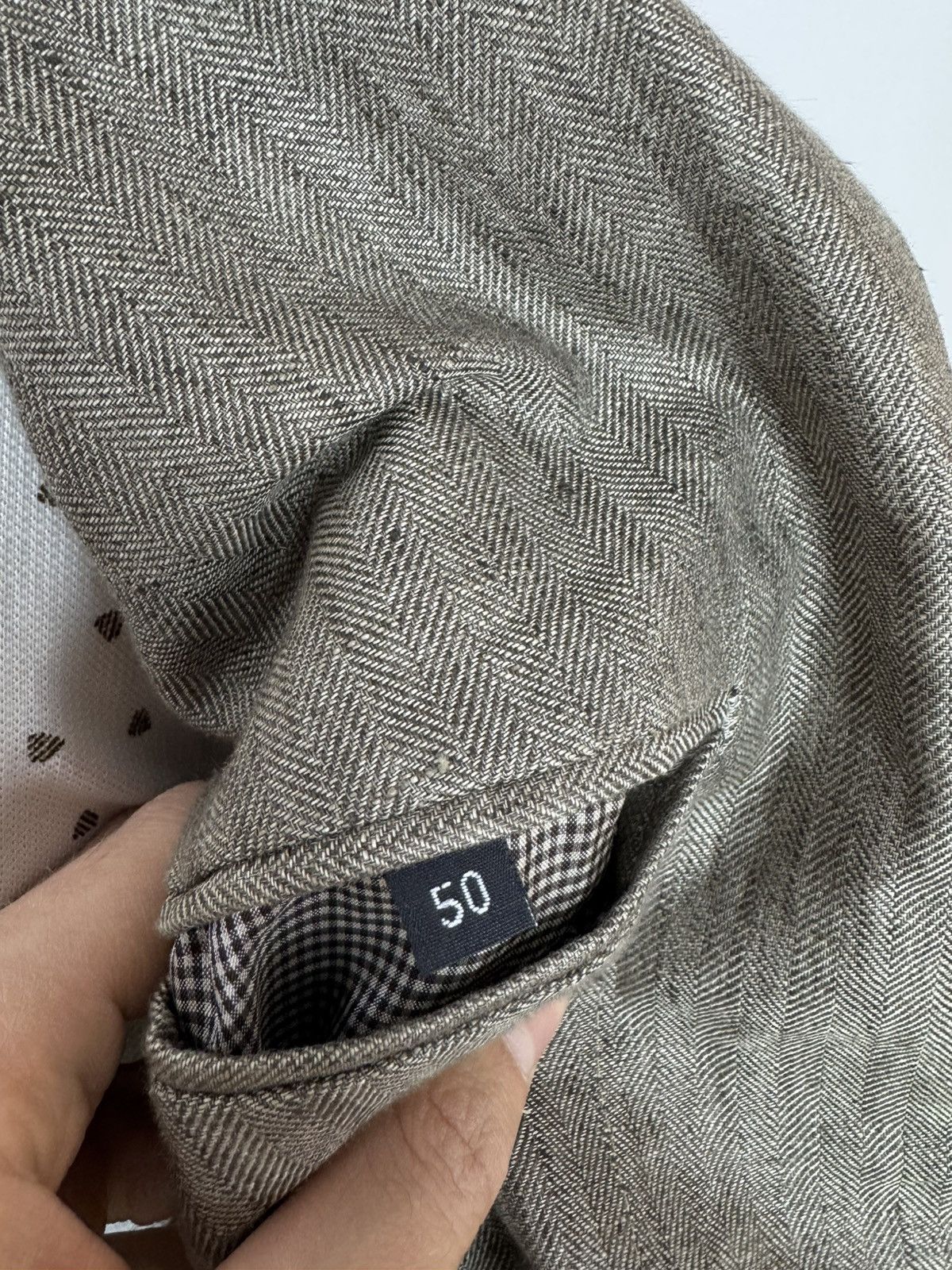 Other Dielmar Fratelli Ormezzano linen blazer herringbone size 50 Size 50R - 15 Thumbnail