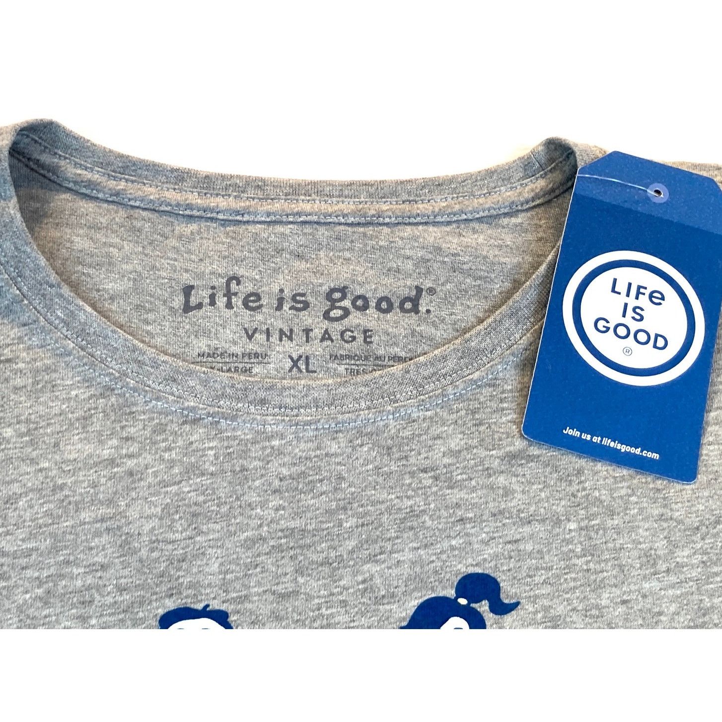 Life is Good Life is Good T-Shirt Gray Foodies Working Together XL NWT Size XL / US 12-14 / IT 48-50 - 3 Thumbnail