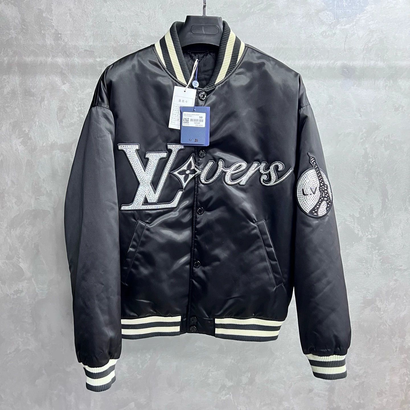 Louis Vuitton [Louis Vuitton] Letter Single-Breasted Baseball Jacket. Size US M / EU 48-50 / 2 - 1 Thumbnail