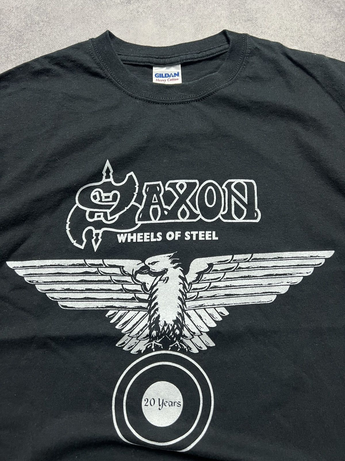 Band Tees Vintage Saxon 2000’s Whels Of Steel Y2K Band Japanese Tee Size US M / EU 48-50 / 2 - 4 Thumbnail