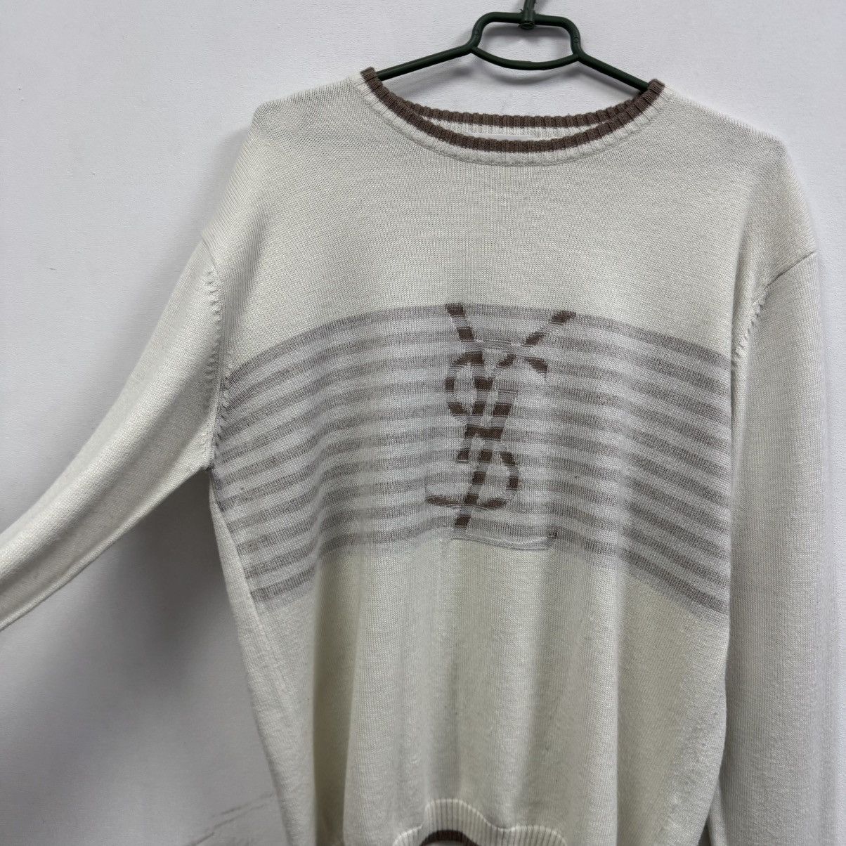 Yves Saint Laurent Yves Saint Lauren Sweatshirt Big Logo Sweater Size US XL / EU 56 / 4 - 5 Thumbnail
