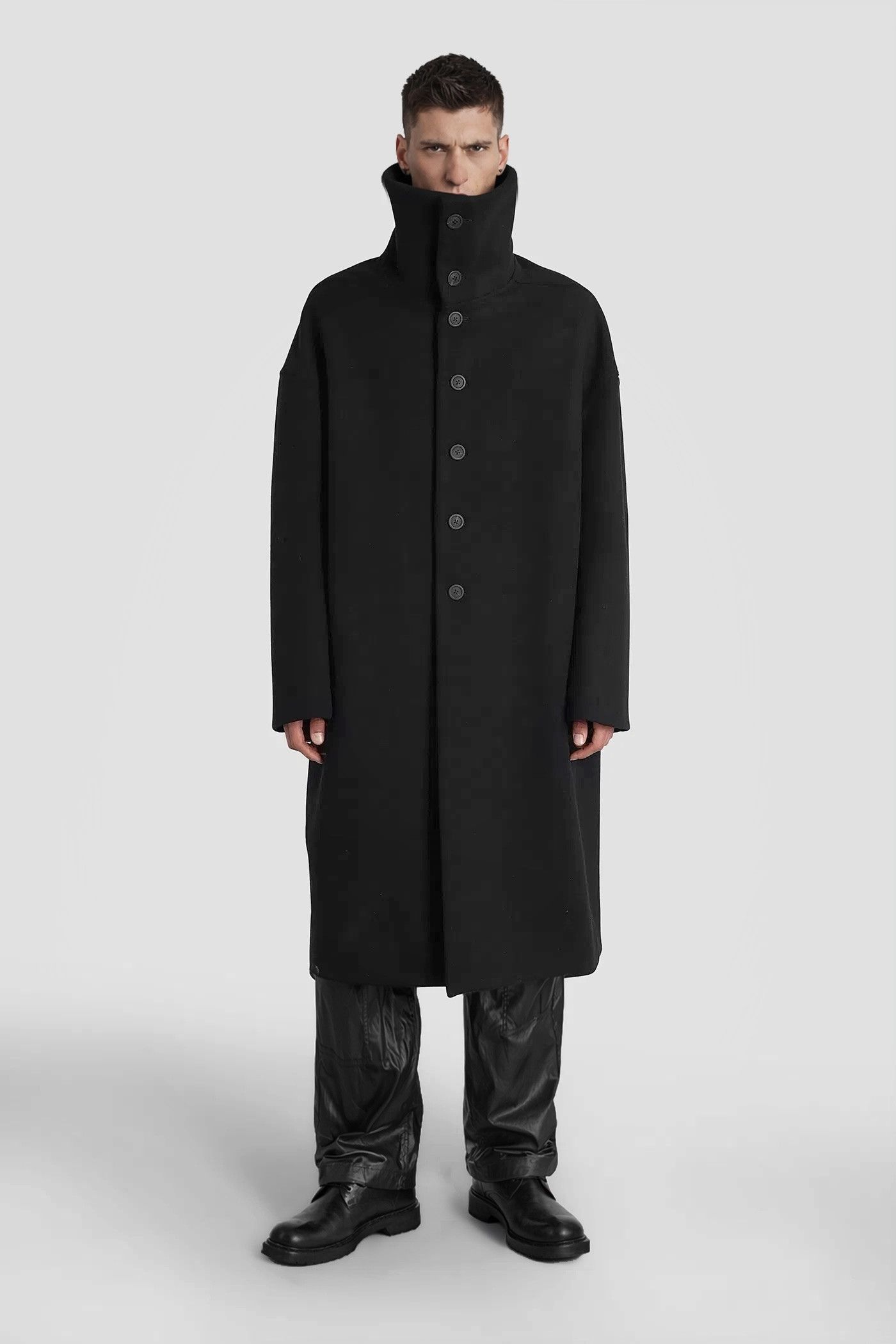 Rick Owens Runway FW25 Dracucollar Oversize Coat Size US M / EU 48-50 / 2 - 13 Thumbnail