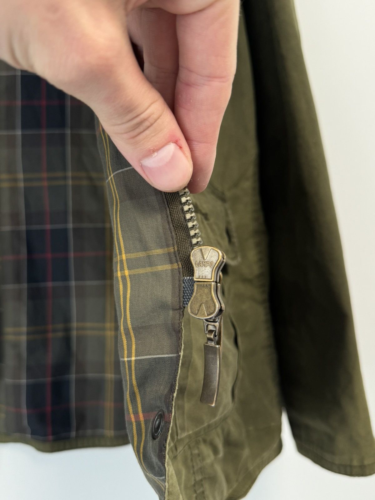 Barbour Women’s Barbour L1091 Utility Waxed Olive Jacket Wax Coat Size M / US 6-8 / IT 42-44 - 13 Thumbnail