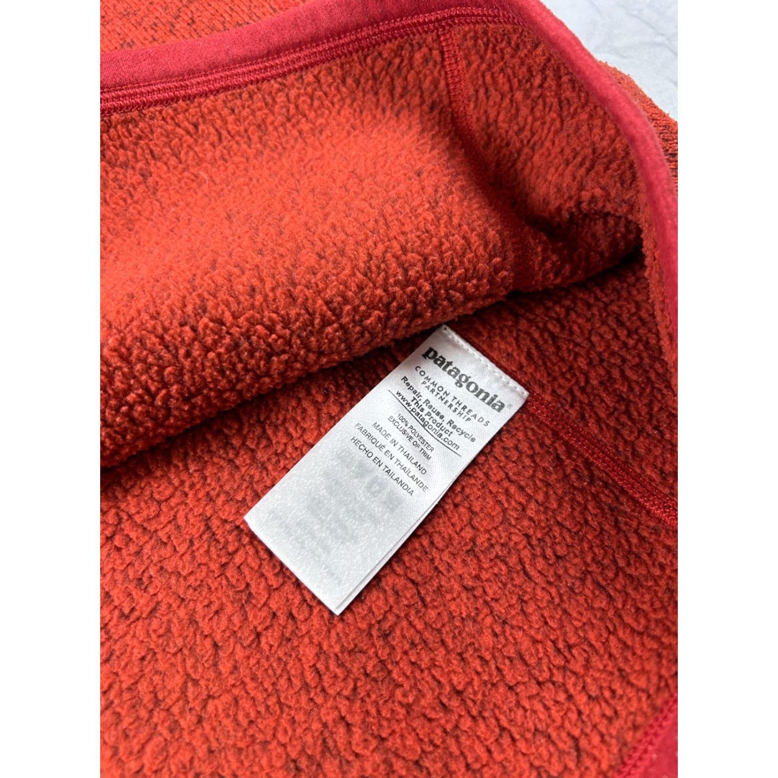 Patagonia Patagonia Better Sweater Womens XL Red 1/4 Zip Fleece Pullover Jacket Heathered Size XL / US 12-14 / IT 48-50 - 6 Thumbnail