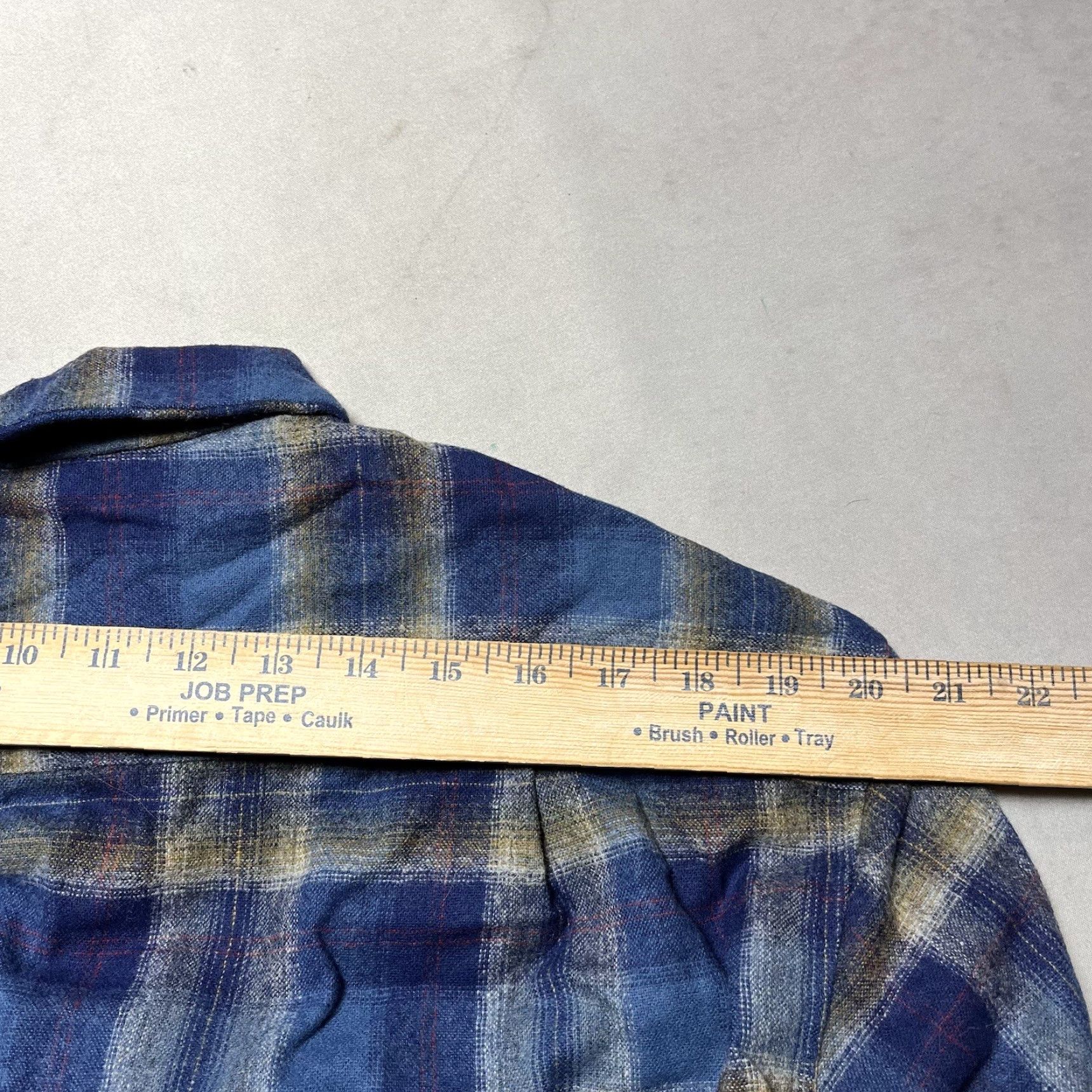 VINTAGE Pendleton Board Shirt Red Plaid Wool Loop Collar Button Down Large L Blue 1990s Grunge Mens