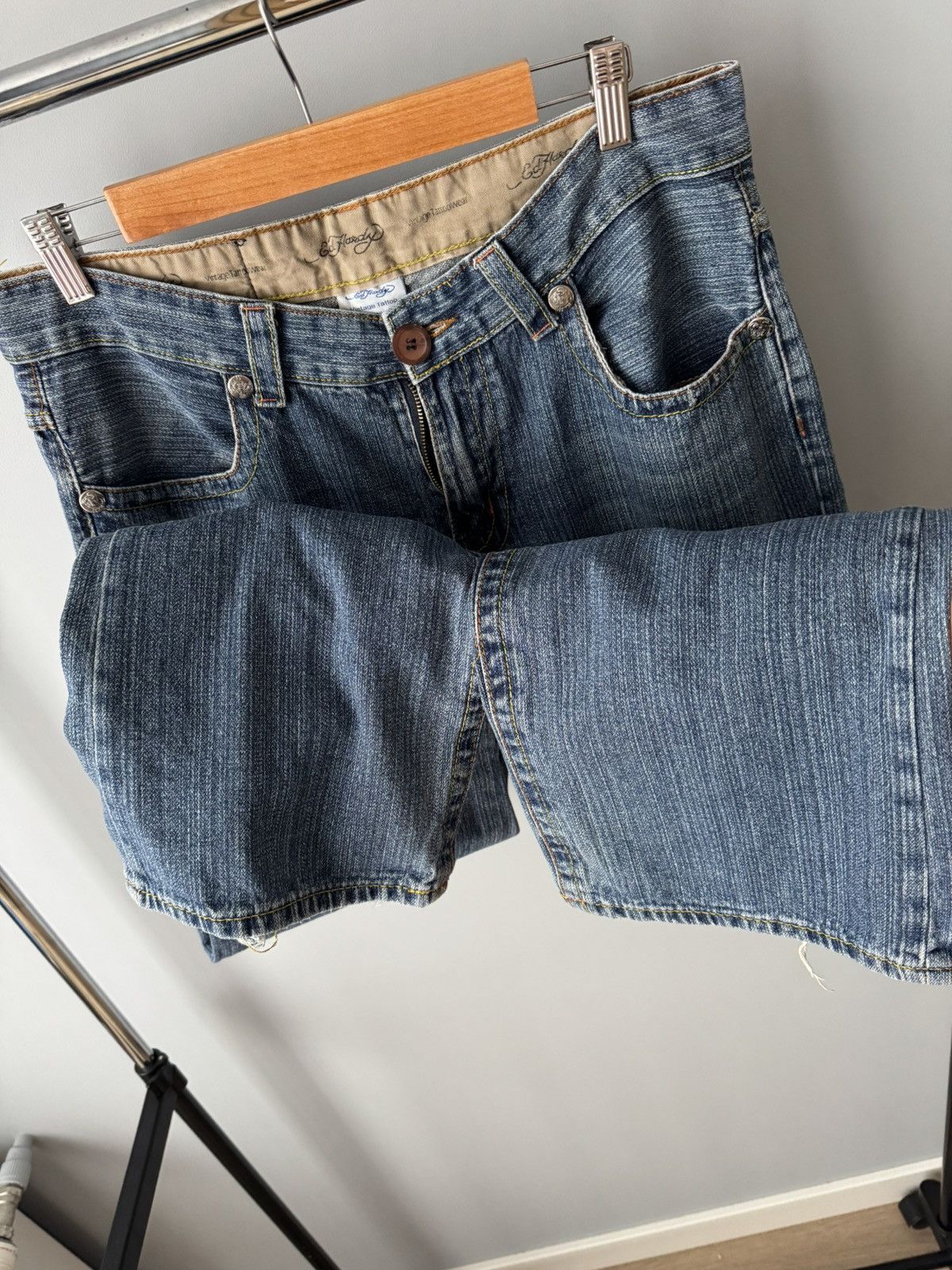 Ed Hardy Vintage 90s Edhardy Tiger Head Denim Embroidery Jeans sz 34 Size US 34 / EU 50 - 8 Thumbnail