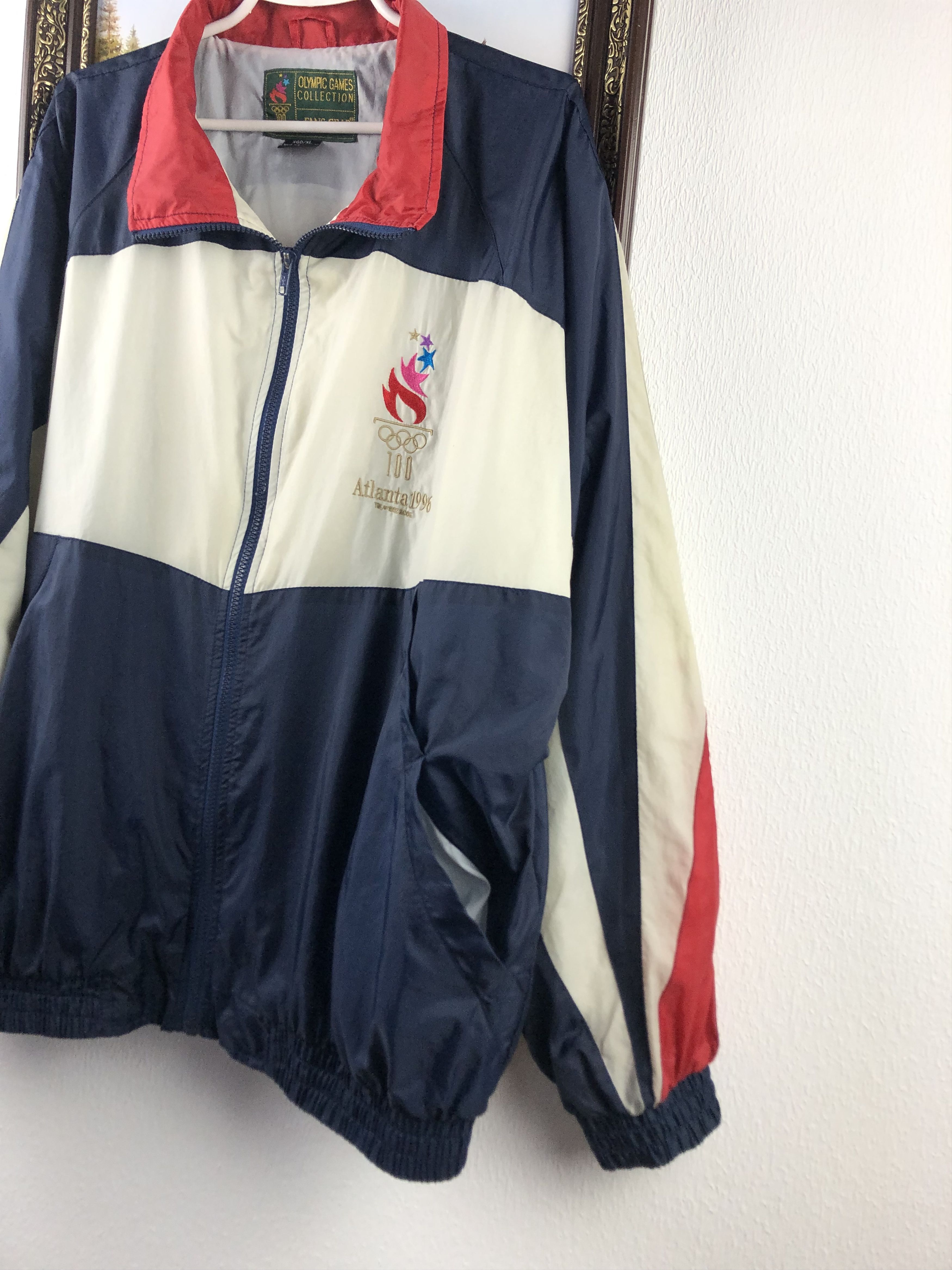Vintage Vintage Atlanta 1996 USA Olympics Windbreaker Jacket Track Size US XL / EU 56 / 4 - 10 Thumbnail