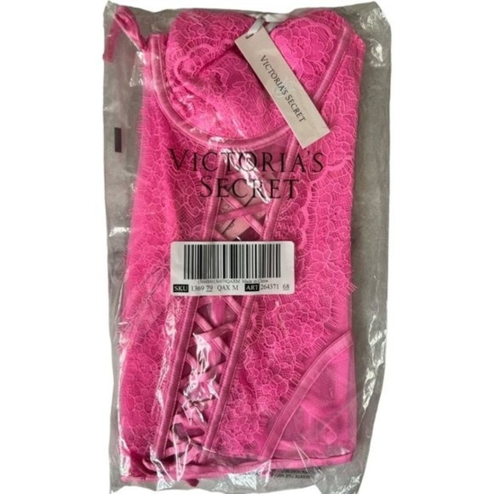 Victoria's Secret Victoria's Secret Very Sexy Pink Unlined Corset Top, M/36A Size ONE SIZE - 3 Thumbnail