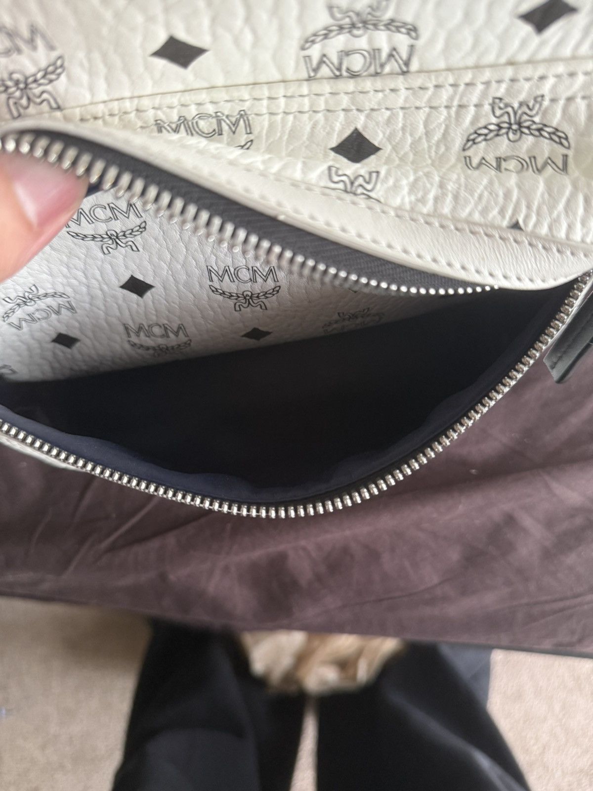 MCM MCM Visetos Medium Studded Backpack Size ONE SIZE - 3 Thumbnail