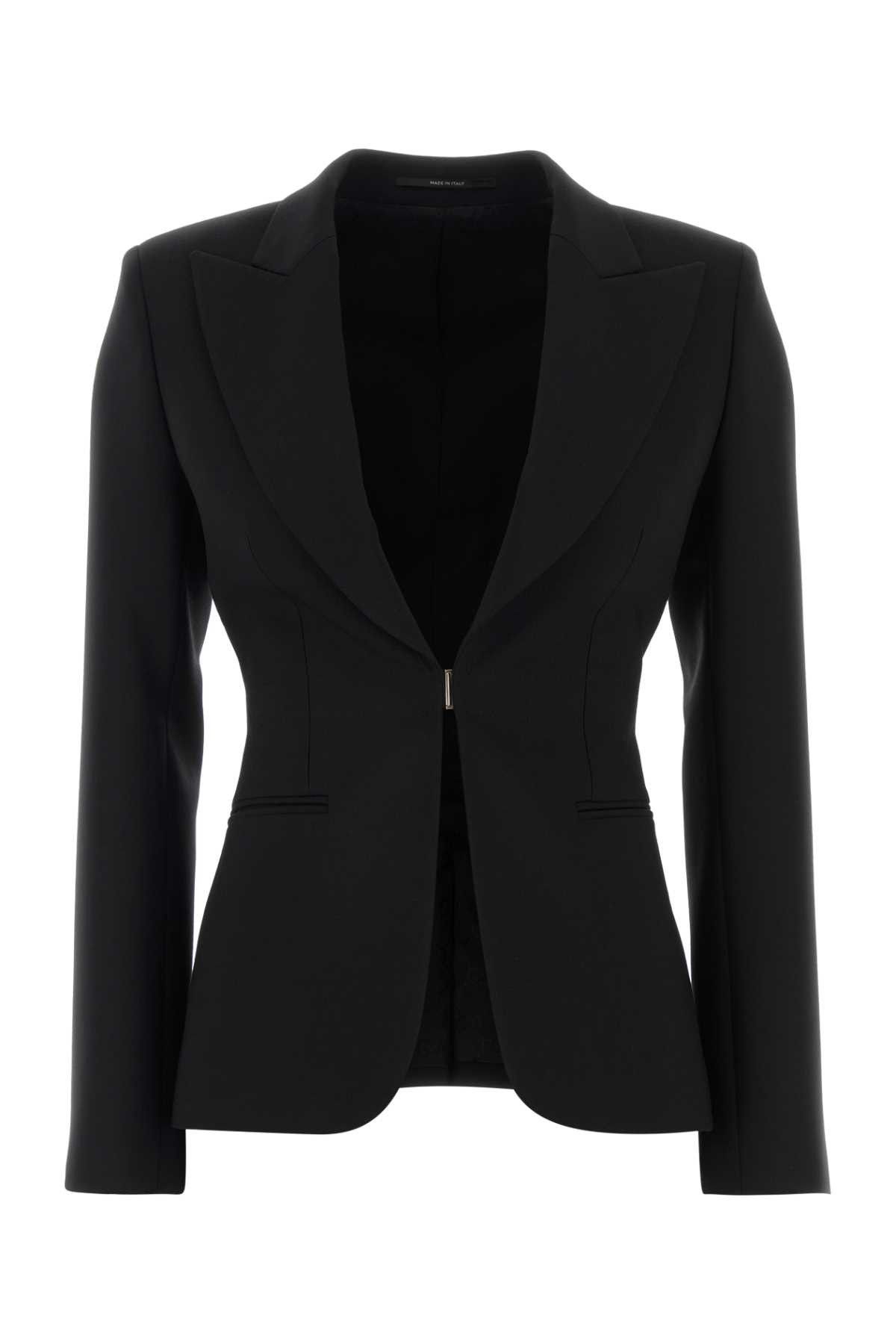 Gucci Black Stretch Wool Blend Blazer Size M / US 6-8 / IT 42-44 - 1 Thumbnail