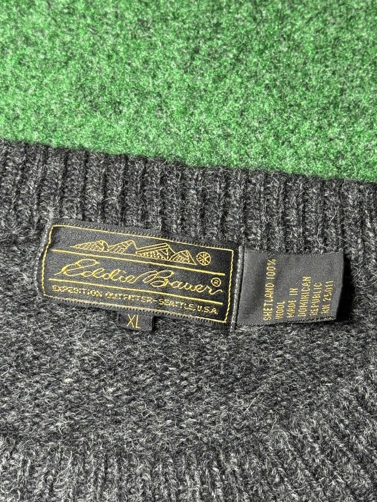 Eddie Bauer Vintage 90s Eddie Baur Wool Striped XL Crewneck Sweater Size US XL / EU 56 / 4 - 3 Thumbnail