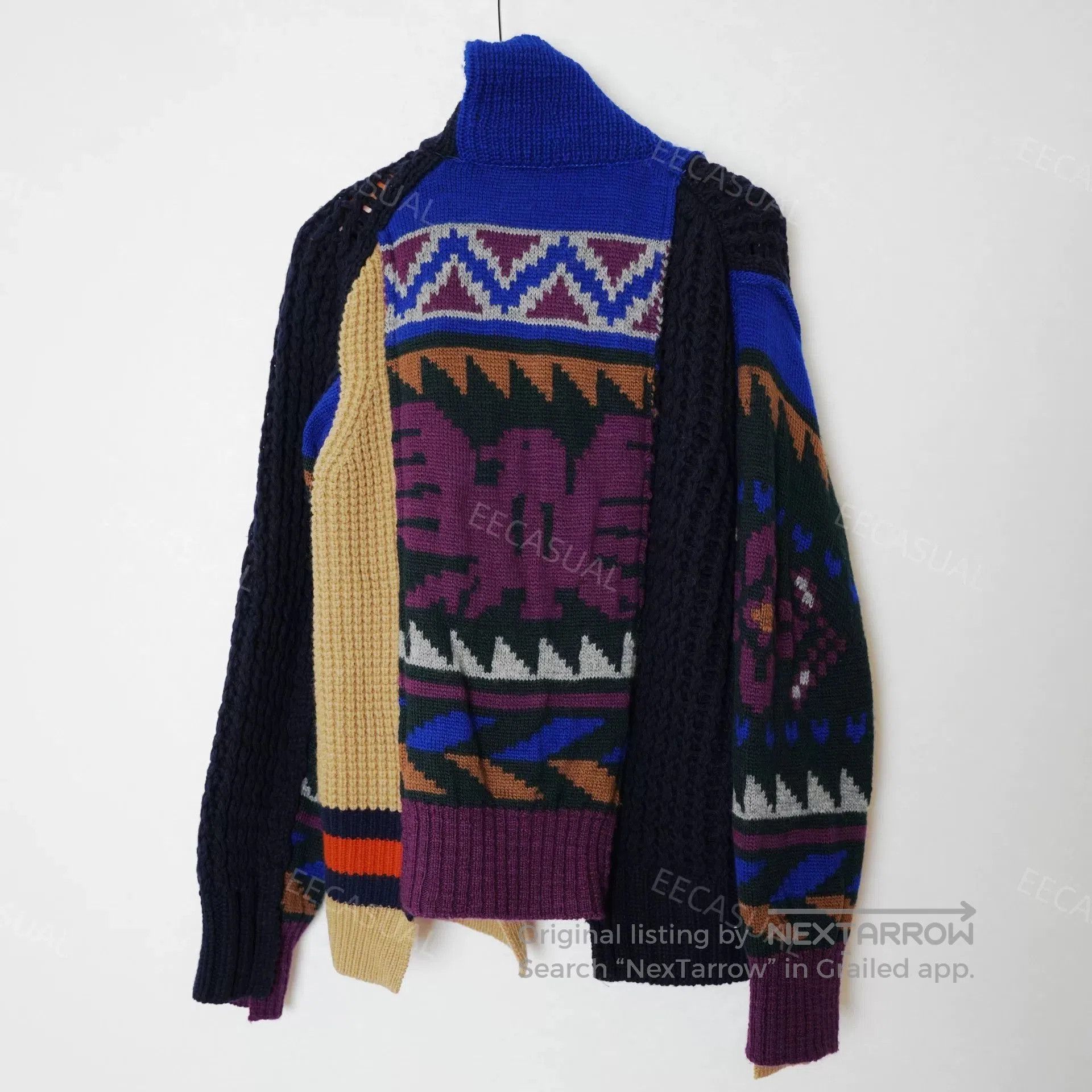 Sacai Sacai Deconstructed Wool Sweater Jacket. Size M / US 6-8 / IT 42-44 - 2 Thumbnail