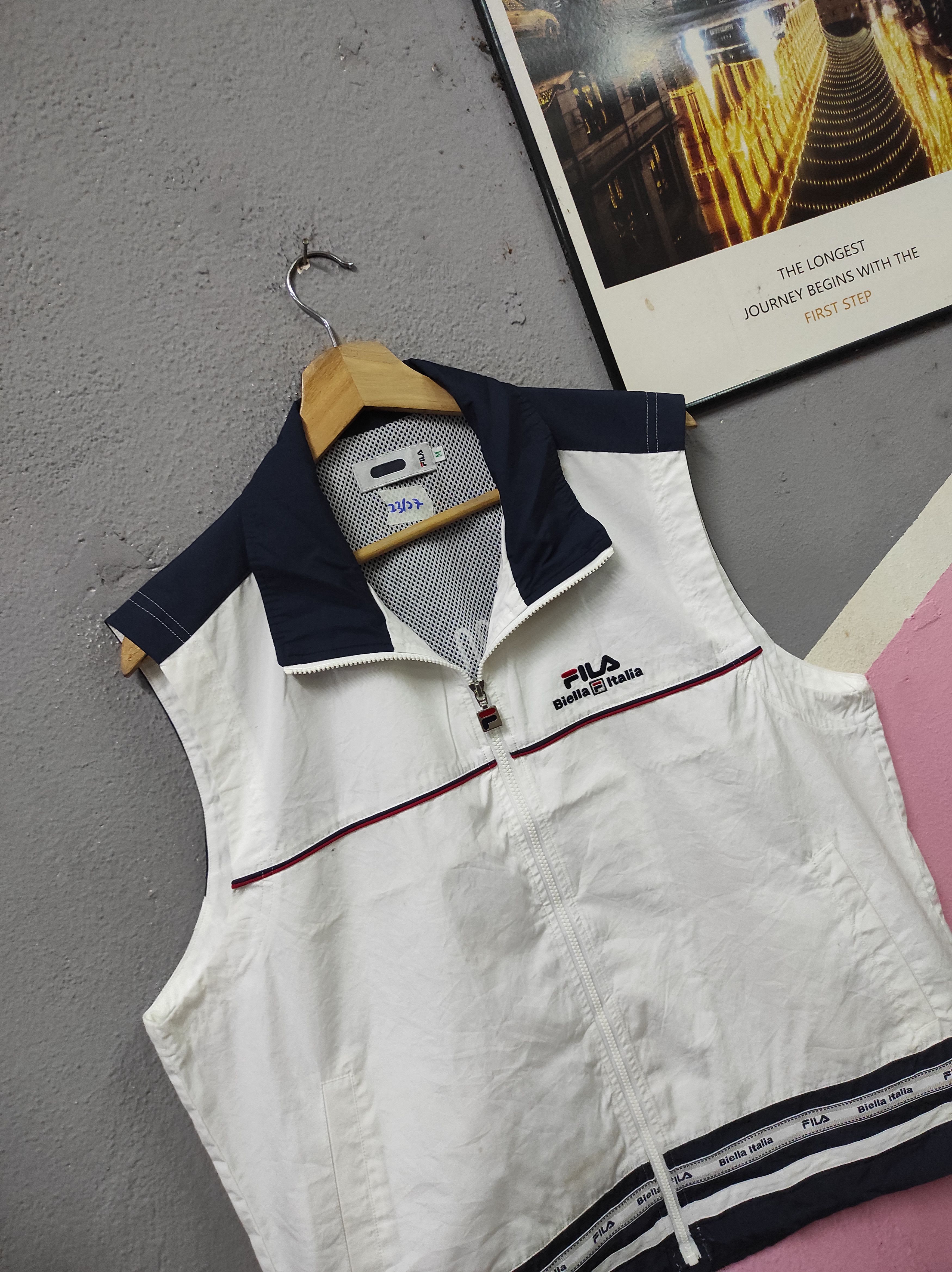 Fila × Japanese Brand FILA BIELLA ITALIA EMBROIDERY VEST JACKET SLEEVELESS Size US M / EU 48-50 / 2 - 2 Thumbnail