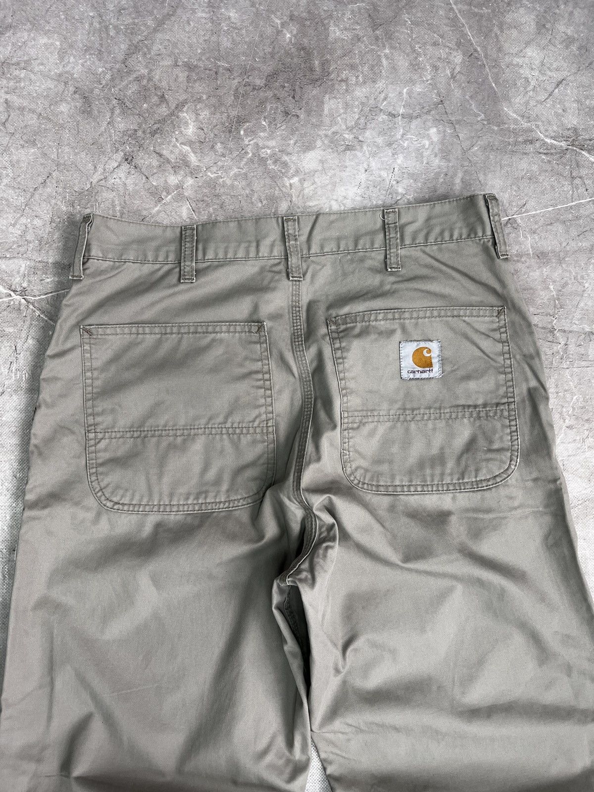 Carhartt Carhartt work pants faded distressed double knee carpenter Size US 31 - 9 Thumbnail