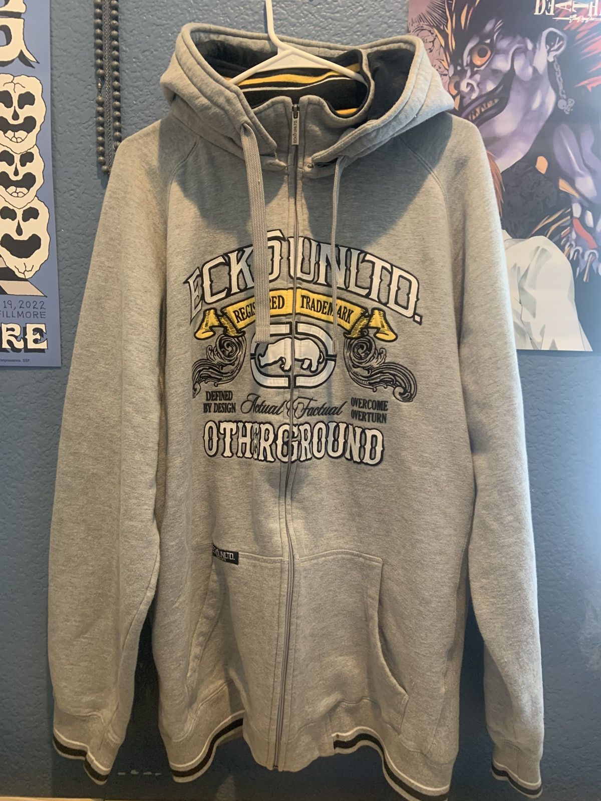 Ecko Unltd. Y2K Ecko Oversized Embroidered Jacket with Removable Hood Size US XL / EU 56 / 4 - 1 Thumbnail