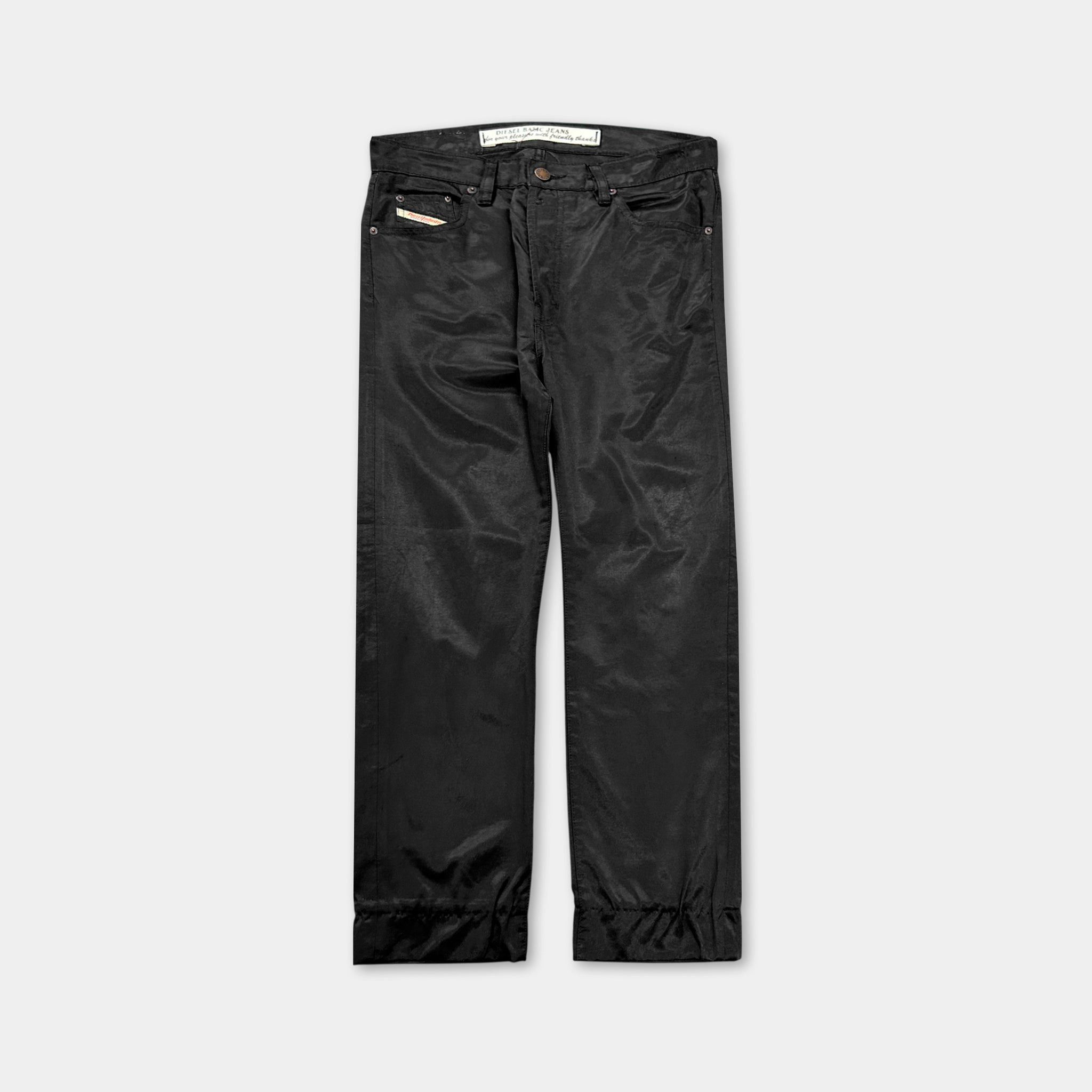 Diesel 2000s Diesel Shiny Black Pants Size US 30 / EU 46 - 1 Thumbnail
