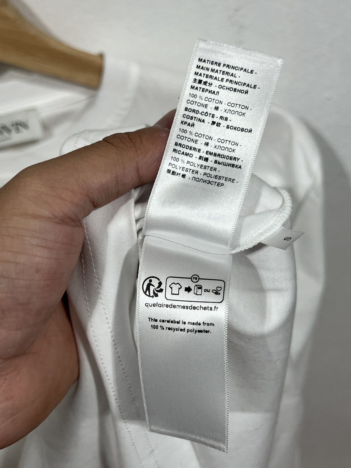 Lanvin Lanvin White Logo Embroidered Tee Size US S / EU 44-46 / 1 - 5 Thumbnail