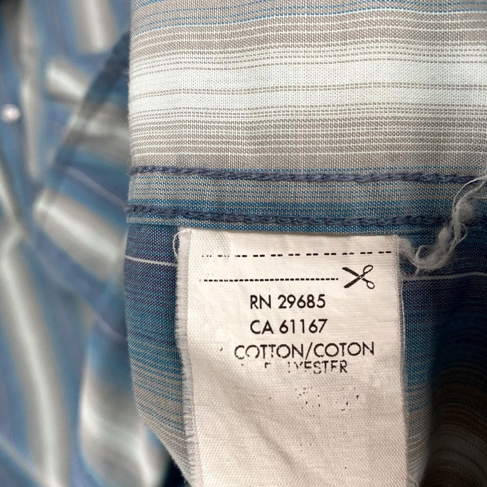 Pendleton Pendleton Frontier Shirt Mens XL Blue Stripe Western Snap Front Short Sleeve Shirt Size US XL / EU 56 / 4 - 7 Thumbnail