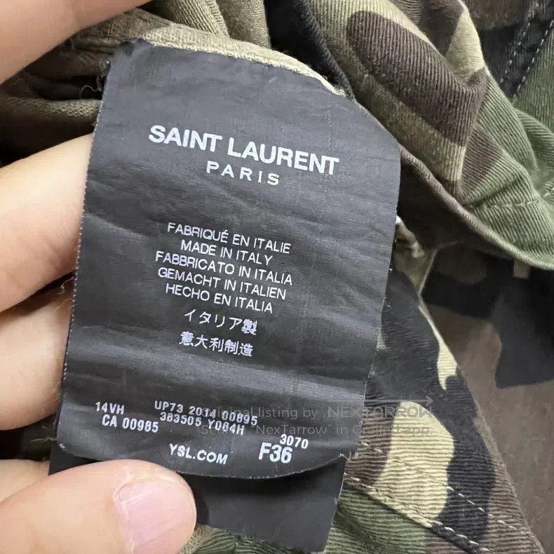 Saint Laurent Paris Saint Laurent Paris Camouflage Multi-Pocket Utility Jacket Size XS / US 0-2 / IT 36-38 - 4 Thumbnail