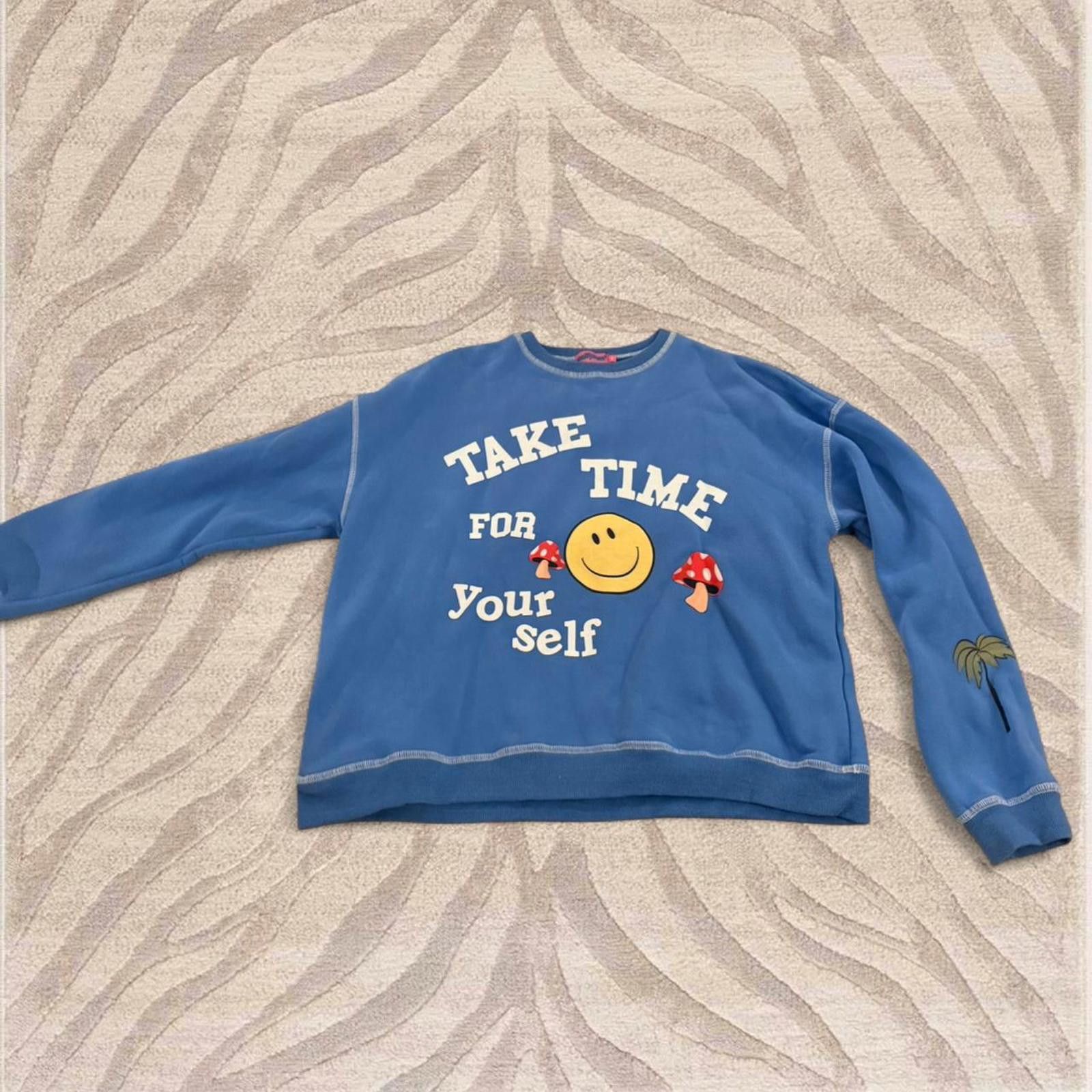 Other Edikted blue graphic sweatshirt Size S Size S / US 4 / IT 40 - 2 Thumbnail
