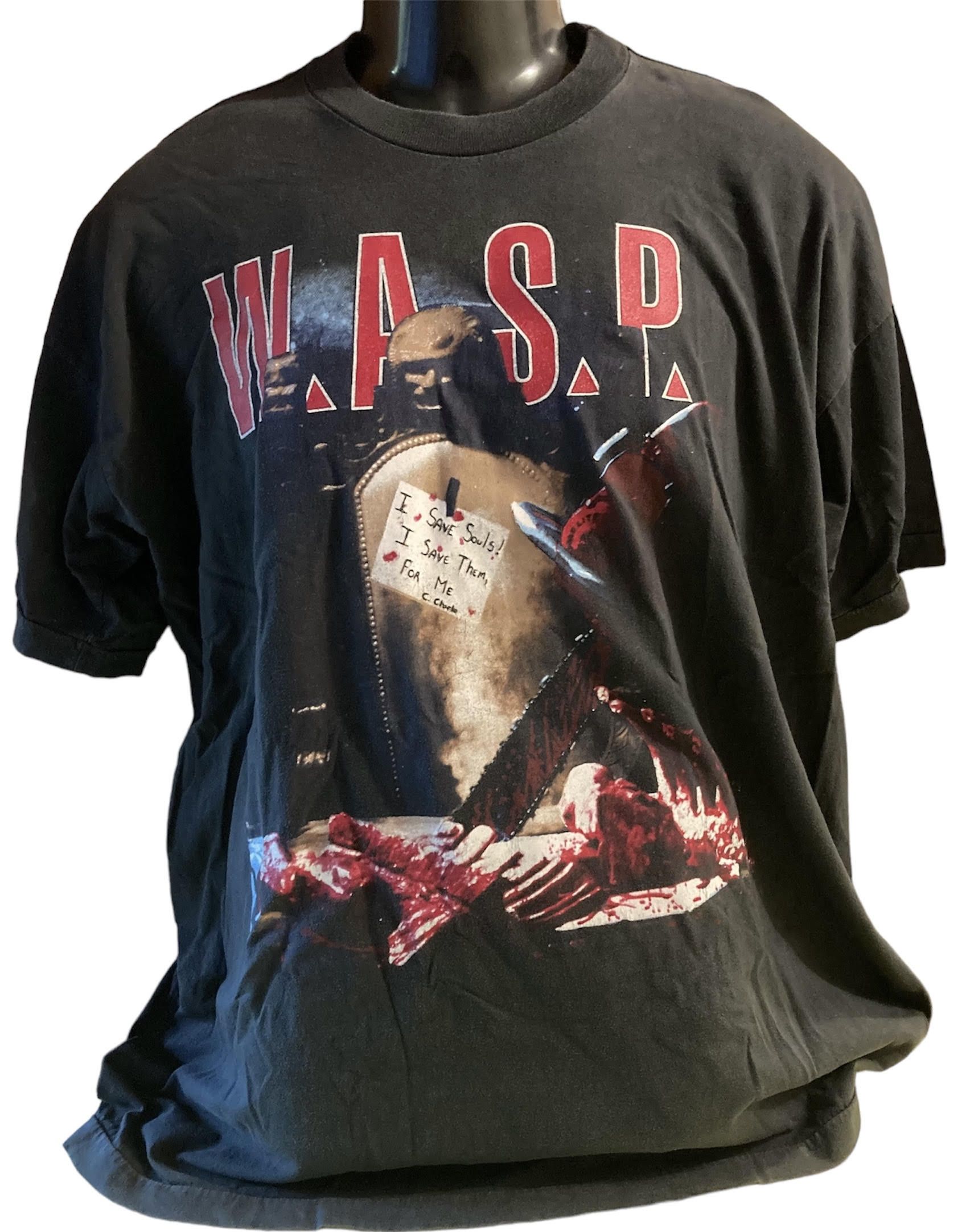 Rare Vintage1992 W.A.S.P. European Tour T-Shirt Sigle Stitch