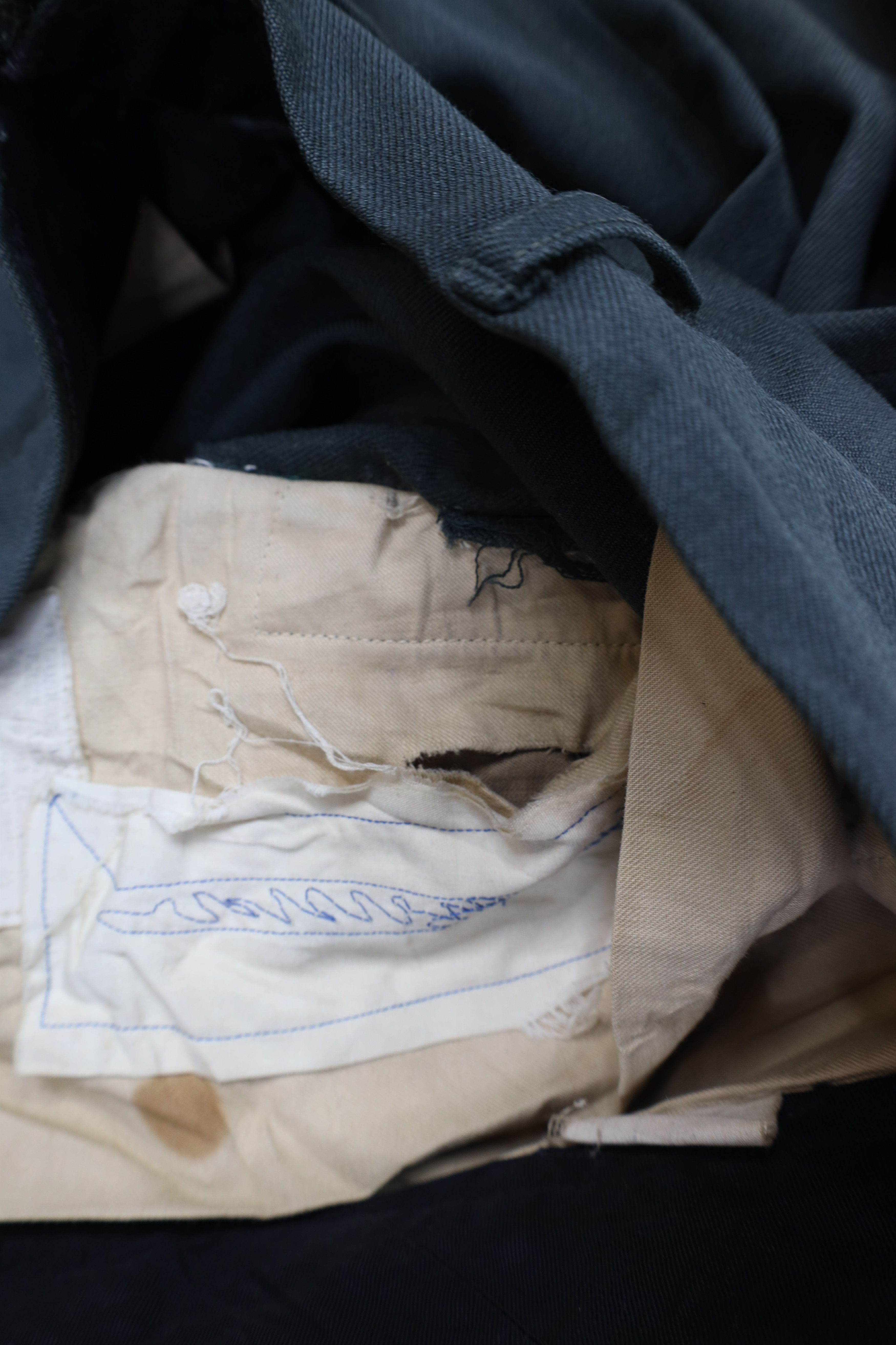Vintage Vintage 50s Korean War Wool Shade NR 44 Serge Class 3 Pants Size US 31 - 12 Thumbnail