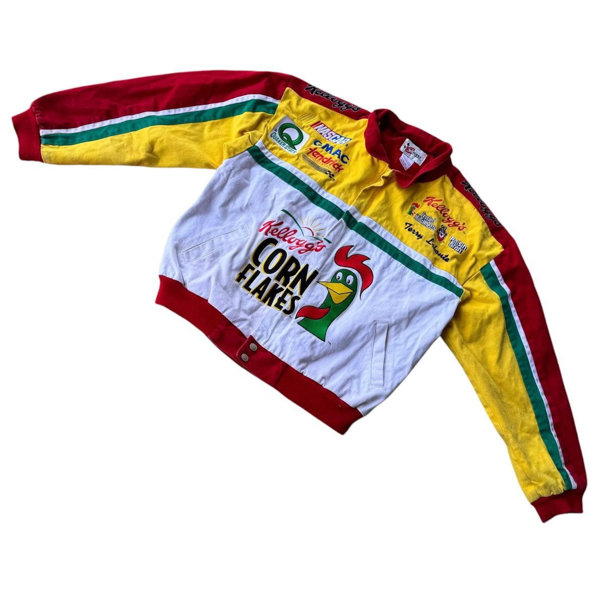 NASCAR × Vintage 90s RACING JACKET TERRY LABONTE KELLOGGS CEREAL NASCAR Size US L / EU 52-54 / 3 - 9 Thumbnail