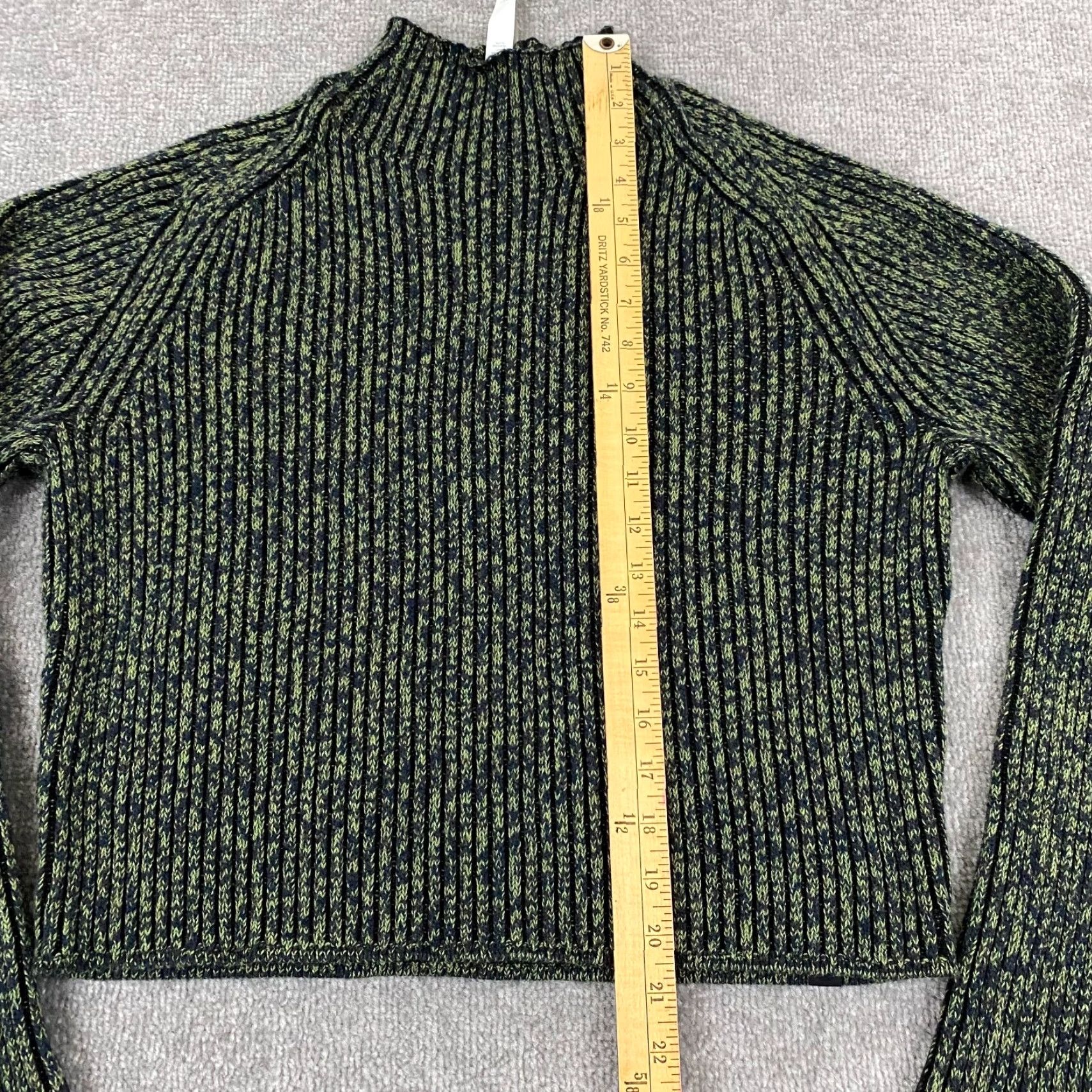 Lululemon VINTAGE Lululemon Sweater Women's 8 Knit Heavyweight Mock Neck Pullover Green Fall Winter Casual, Workwear Size M / US 6-8 / IT 42-44 - 6 Thumbnail