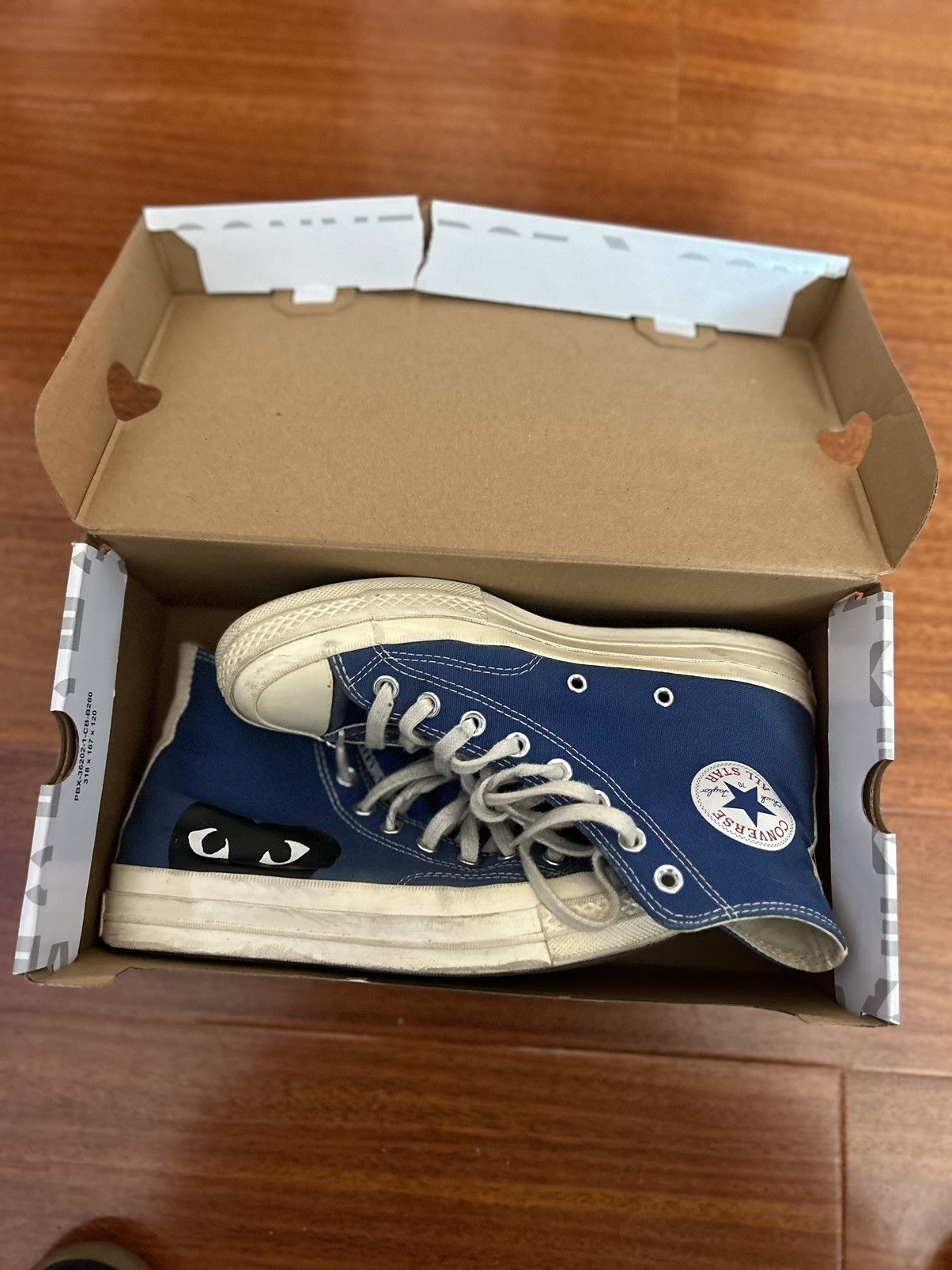 Comme des Garcons × Converse Blue CDG chuck converse Size US 7 / EU 40 - 5 Thumbnail