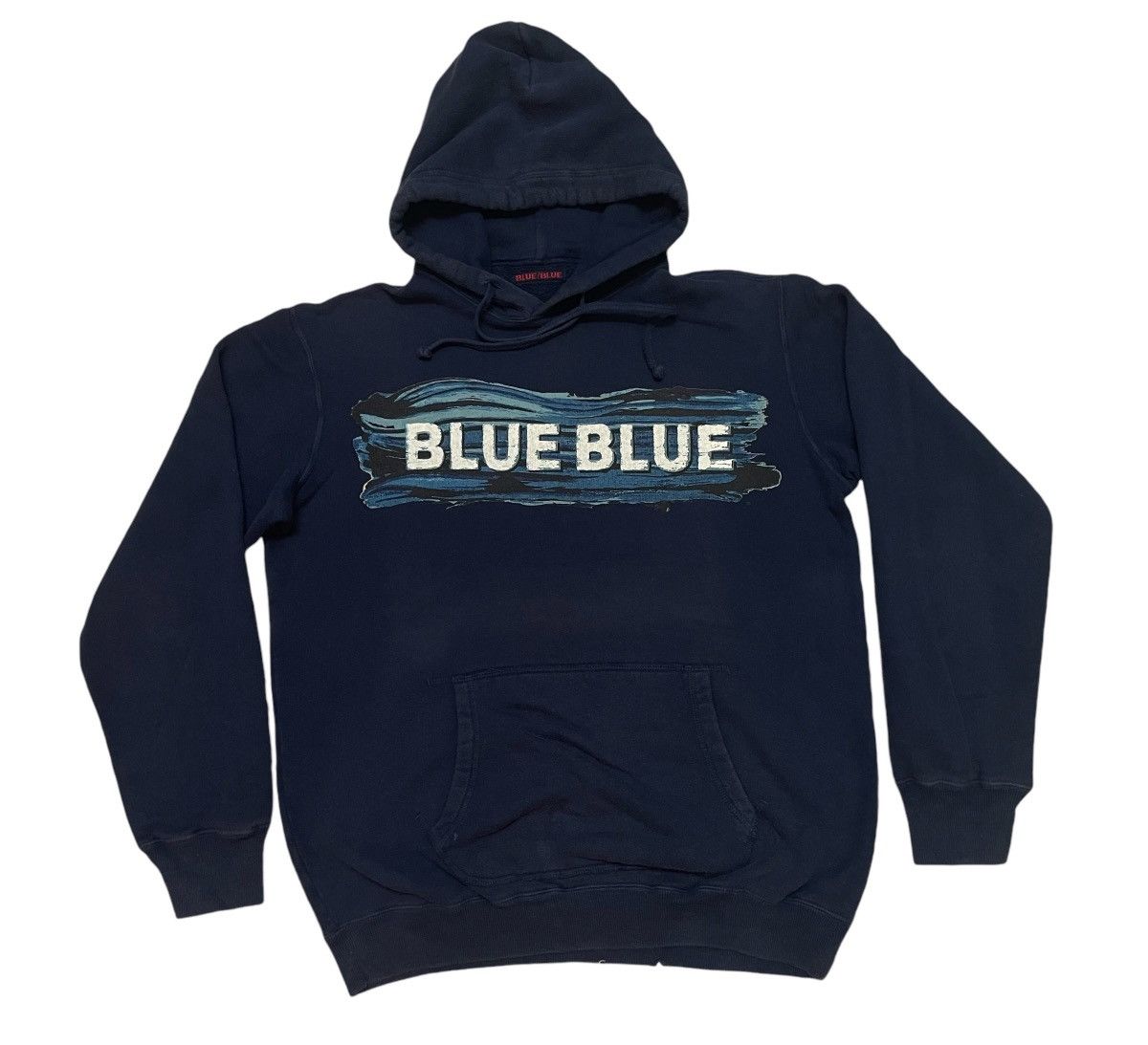Blue Blue Japan 2000s BLUE BLUE JAPAN SPELL OUT HOODIE Size US M / EU 48-50 / 2 - 1 Thumbnail