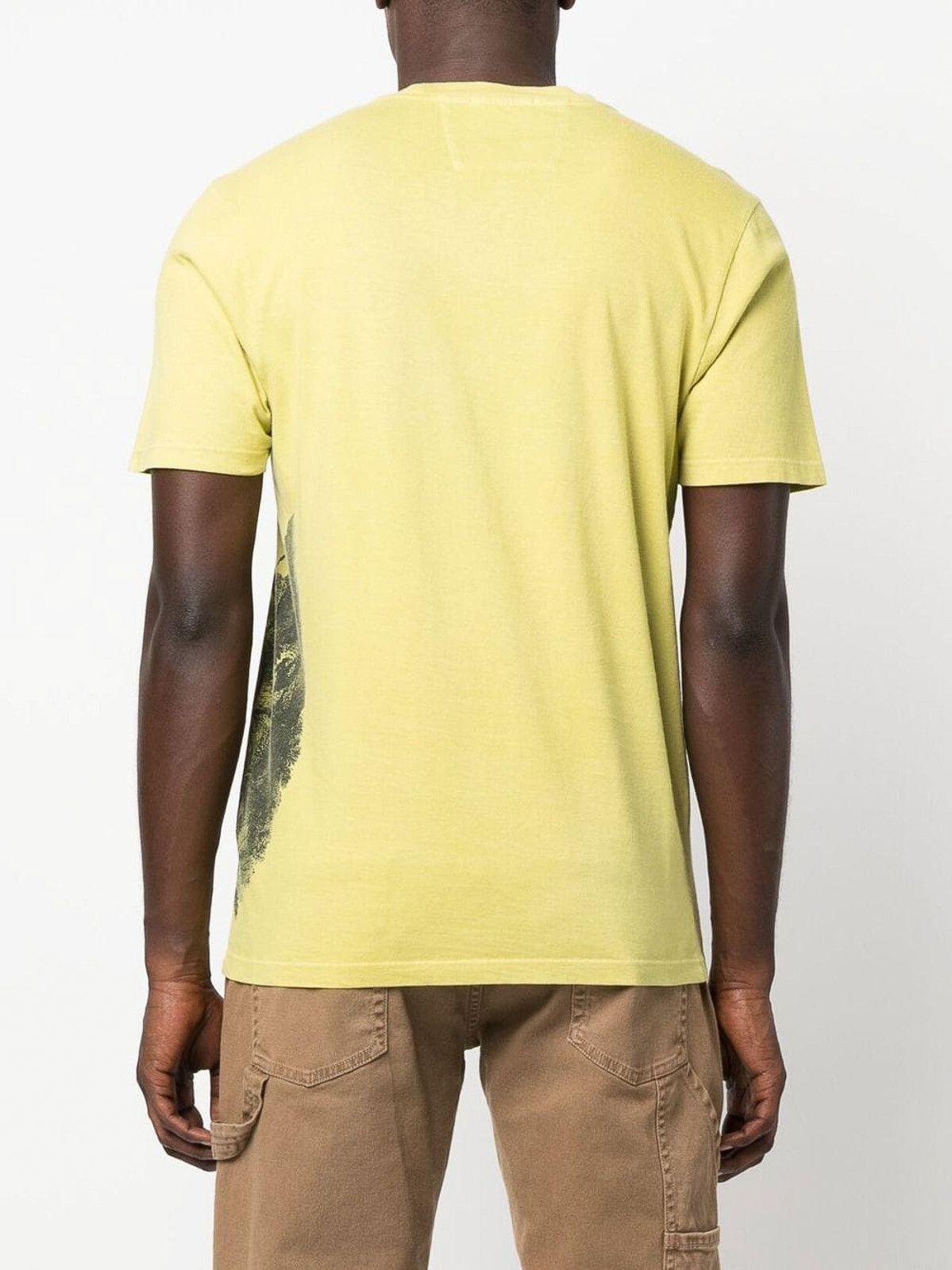 C.P. Company o1y1224 Logo Crewneck T-Shirt in Yellow/Black Size US XS / EU 42 / 0 - 4 Thumbnail