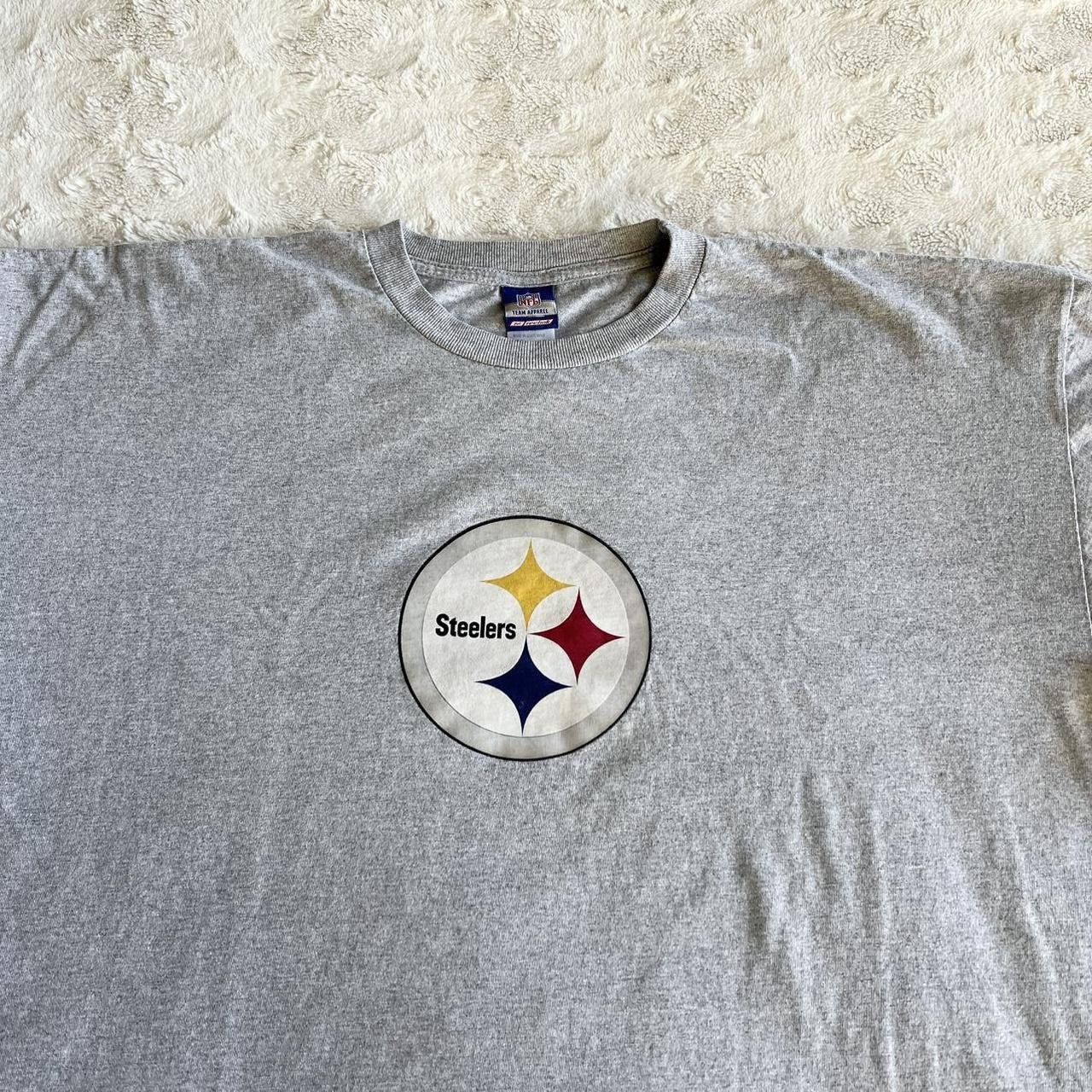 NFL Vintage Pittsburgh Steelers Shirt Tee Mens XXL Gray Reebok Size US XXL / EU 58 / 5 - 3 Thumbnail