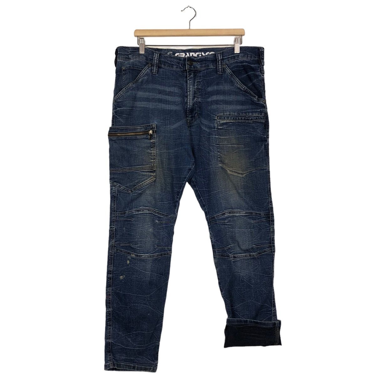 Hysteric Glamour 🔥Bush Pocket Cargo Denim Jeans Grancisco Japan Size US 36 / EU 52 - 8 Thumbnail