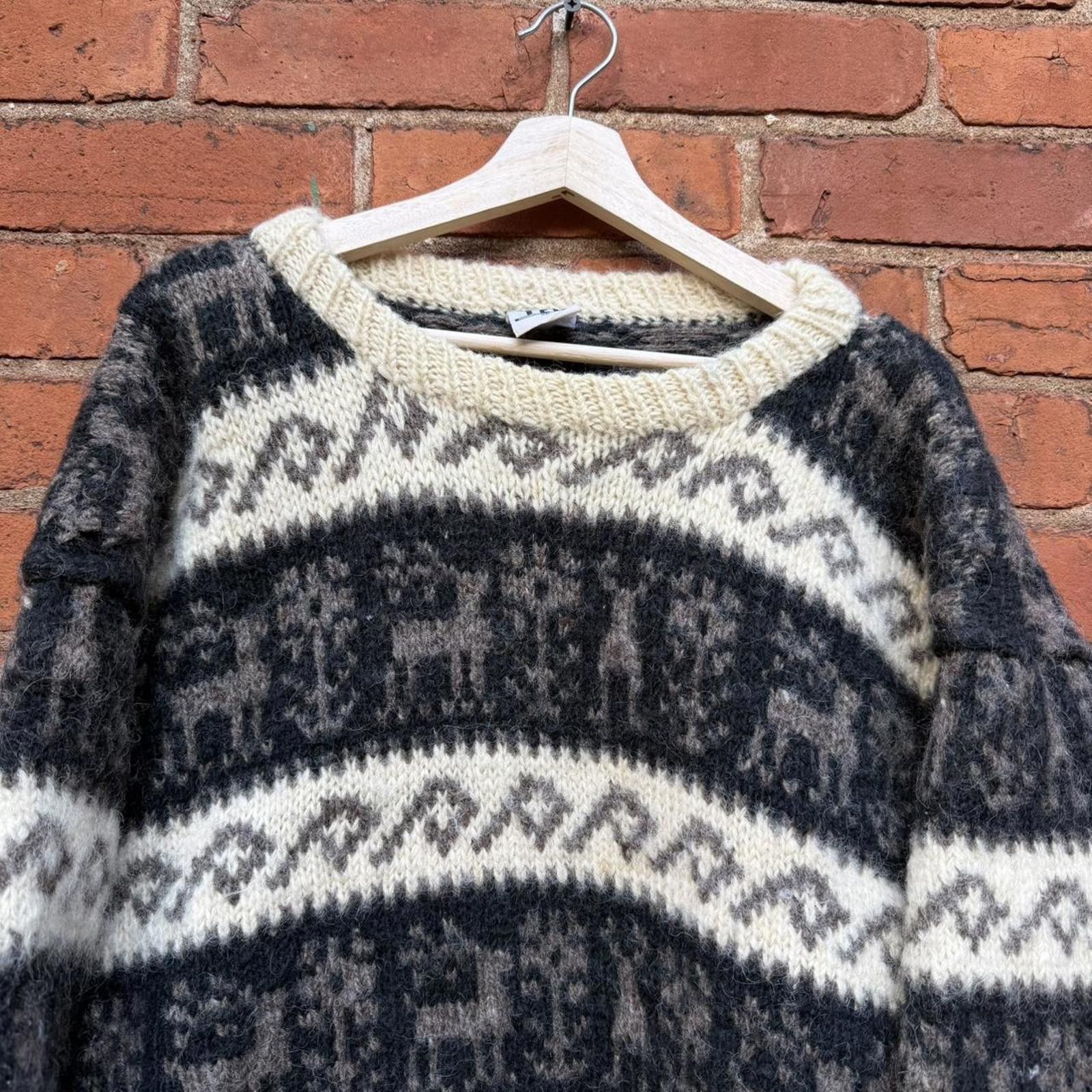 Other vintage yeti made in Nepal wool deer knit sweater 80s/90s L Size US L / EU 52-54 / 3 - 2 Thumbnail