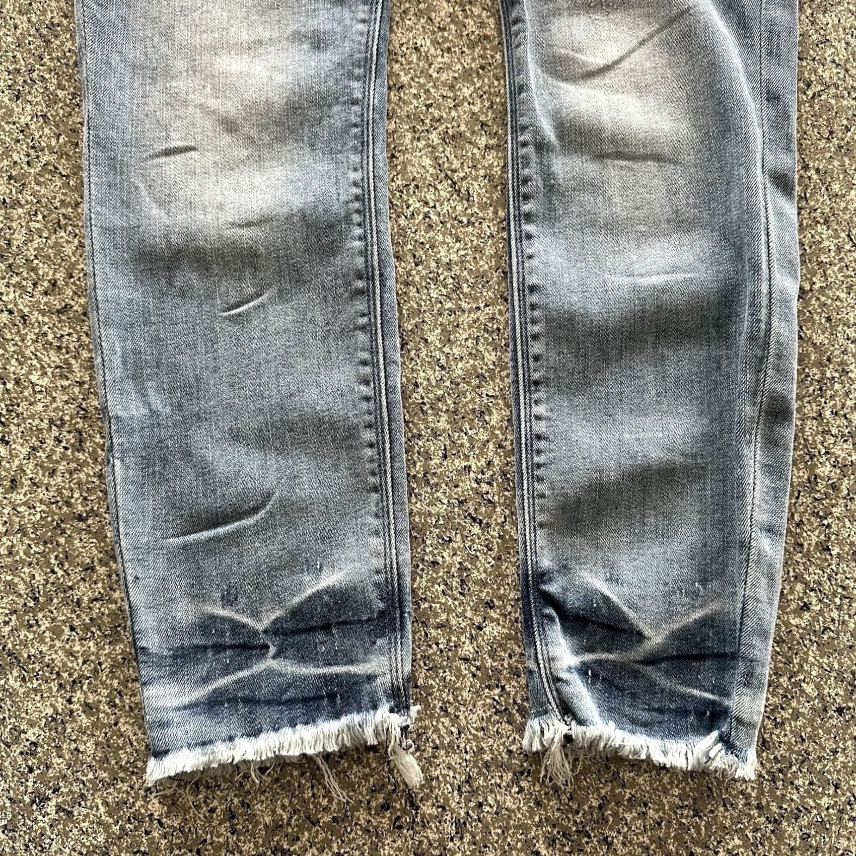 Express Express Jeans Womens 6 Cropped Mid Rise Stretch Denim 28x26 Blue Slim 5-Pocket Jeans Size 28" / US 6 / IT 42 - 4 Thumbnail