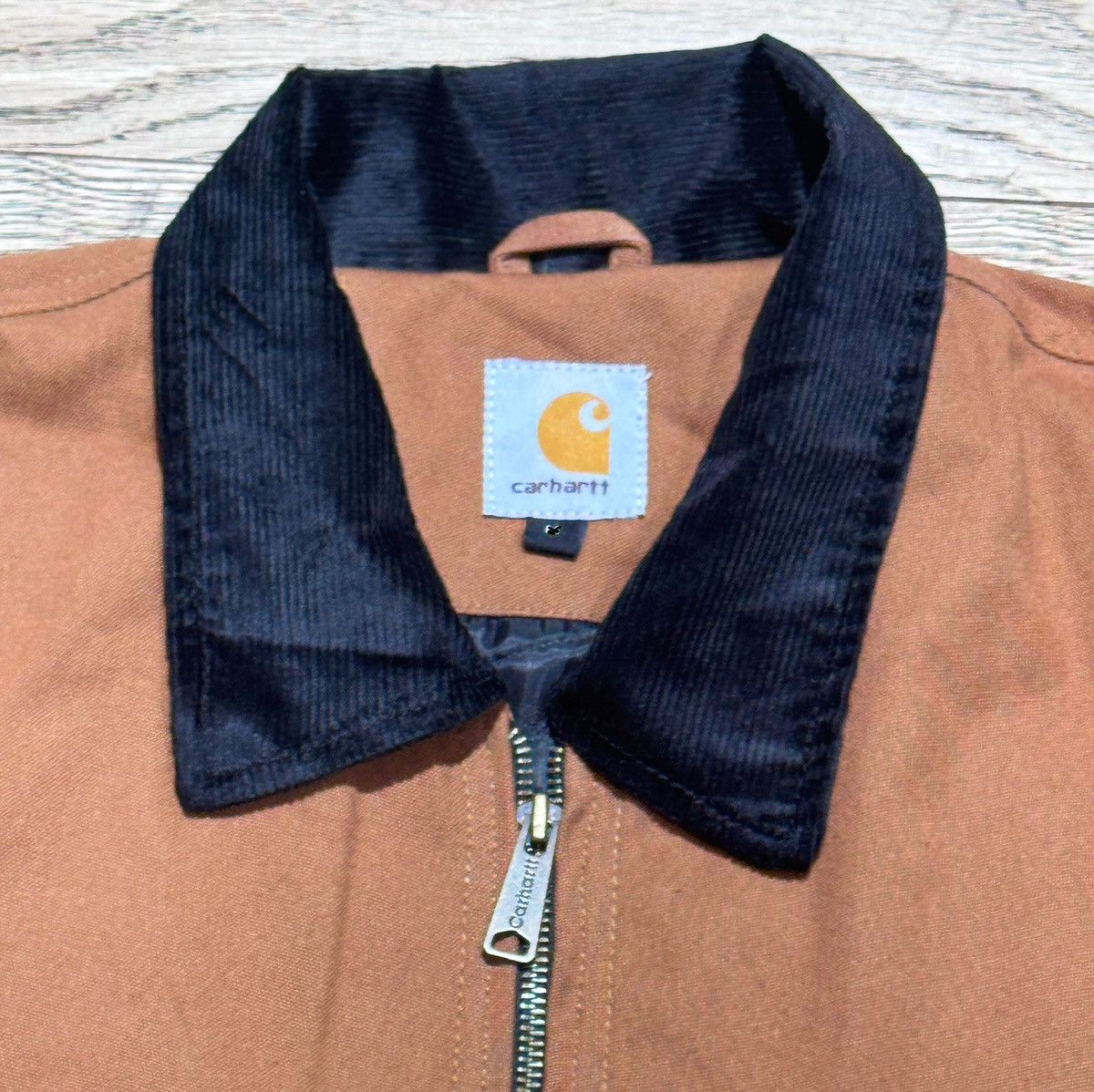 Vintage Carhartt reworked bomer jacket Tan/camel uk size L Size US L / EU 52-54 / 3 - 3 Thumbnail