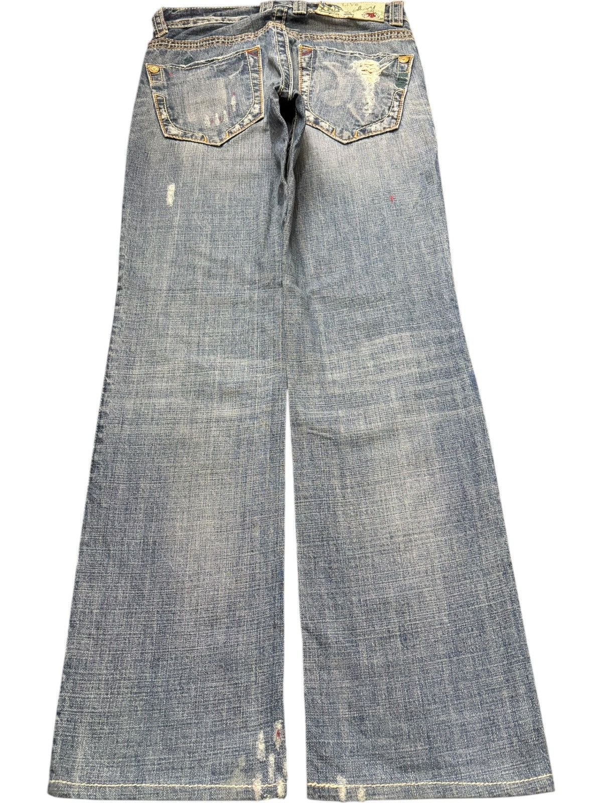 Ksubi Vintage Japanese Brand Paint Splattered Distressed Jeans Size US 29 - 2 Thumbnail