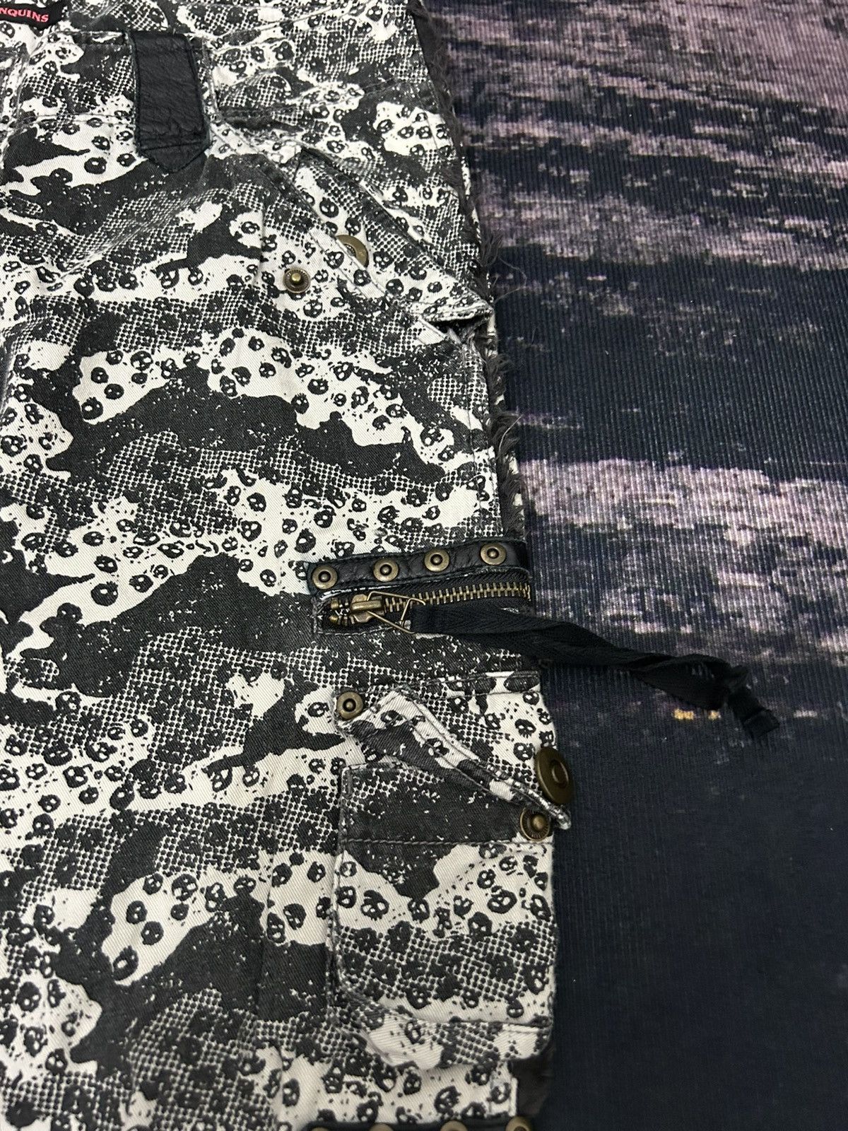 Seditionaries Algonquins Spiritual Weapon Skull Cargo Bondage Pants Size US 31 - 9 Thumbnail