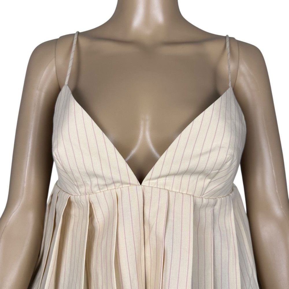 Zara NWT New ZARA Pleated Cropped Beige Top Size S Size S / US 4 / IT 40 - 3 Thumbnail
