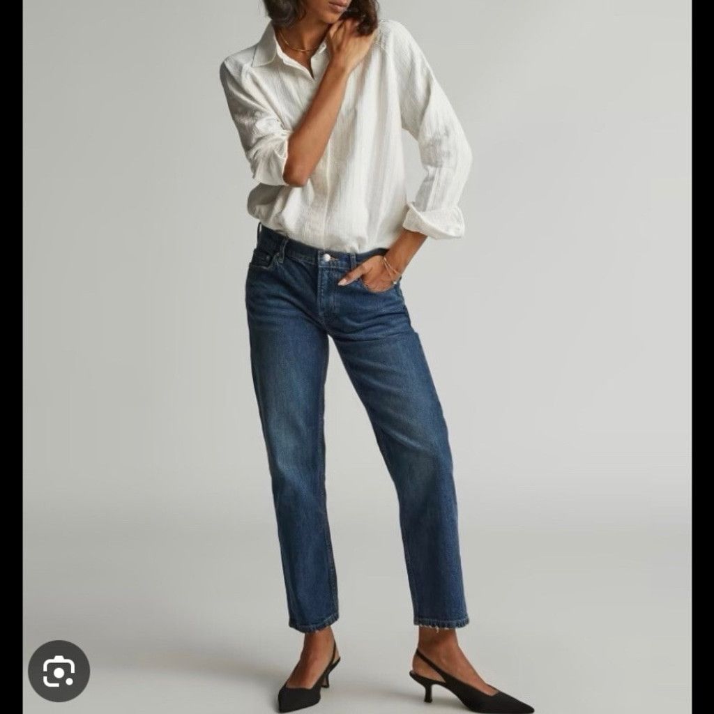 Everlane Everlane The Crop Shortie Organic Denim Blue Jeans Size 25 Size 25" / US 0 / IT 36 - 2 Thumbnail