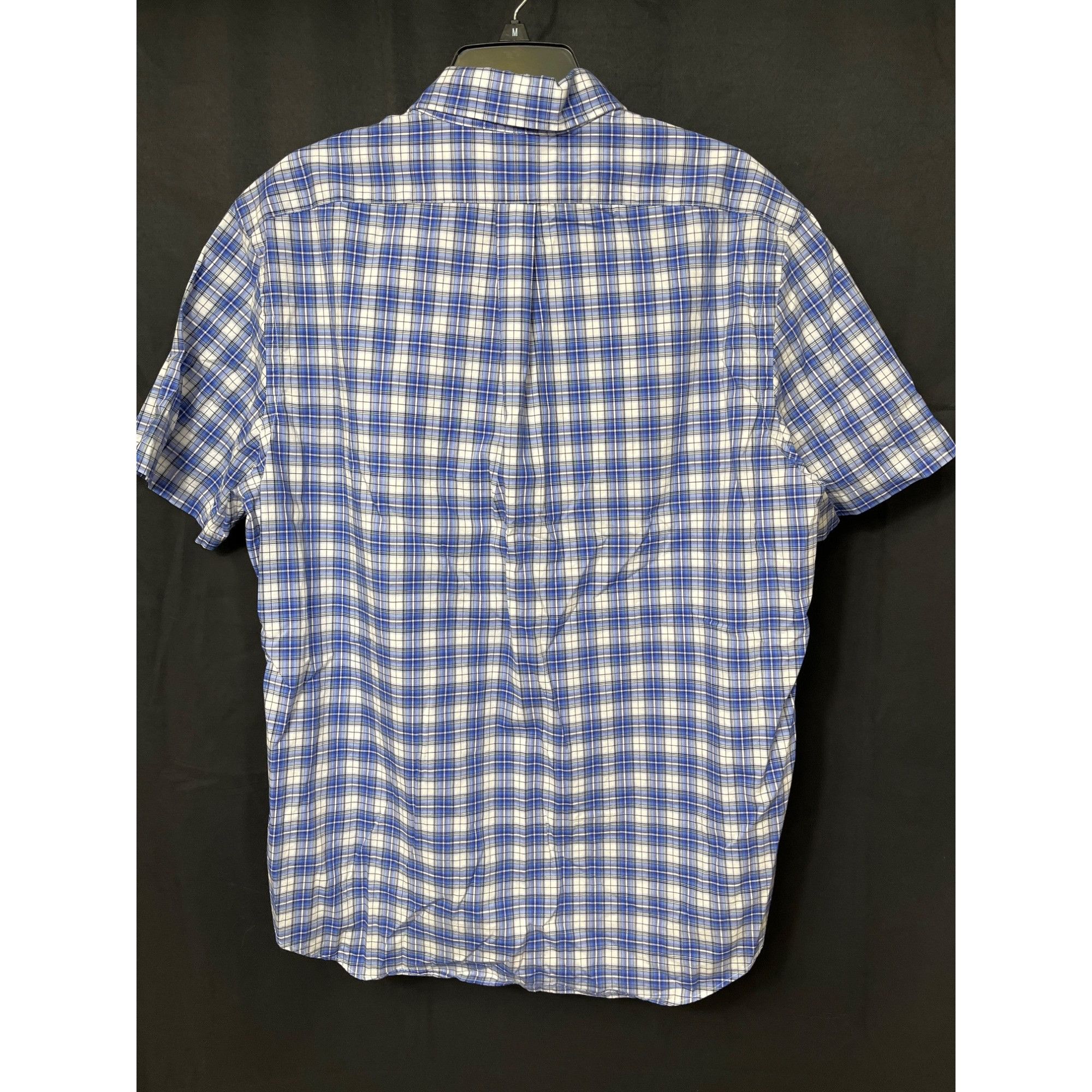 Ralph Lauren Ralph Lauren SKU 7578 Mens Blue & White Plaid Short Sleeve B Size US XL / EU 56 / 4 - 2 Thumbnail