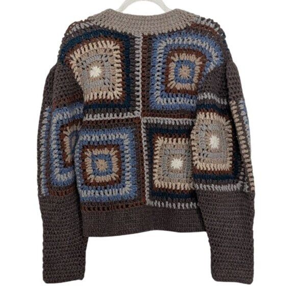 Sea New York SEA New York Farrah Crochet Sweater Womens Size XS Brown Size XS / US 0-2 / IT 36-38 - 8 Thumbnail