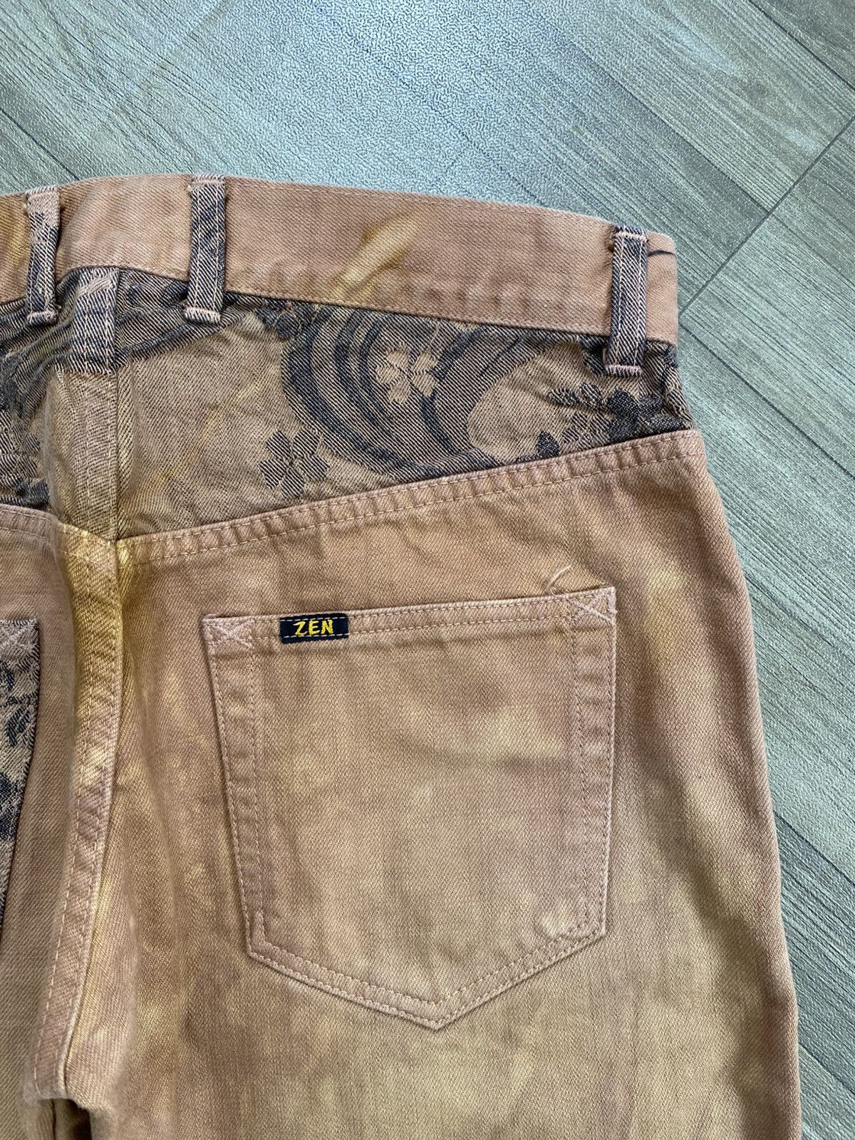 Mizra Jeans Kyoto Rare Mizra Kyoto Reconstructed Hybird Patch Seasoned Denim Size US 34 / EU 50 - 13 Thumbnail