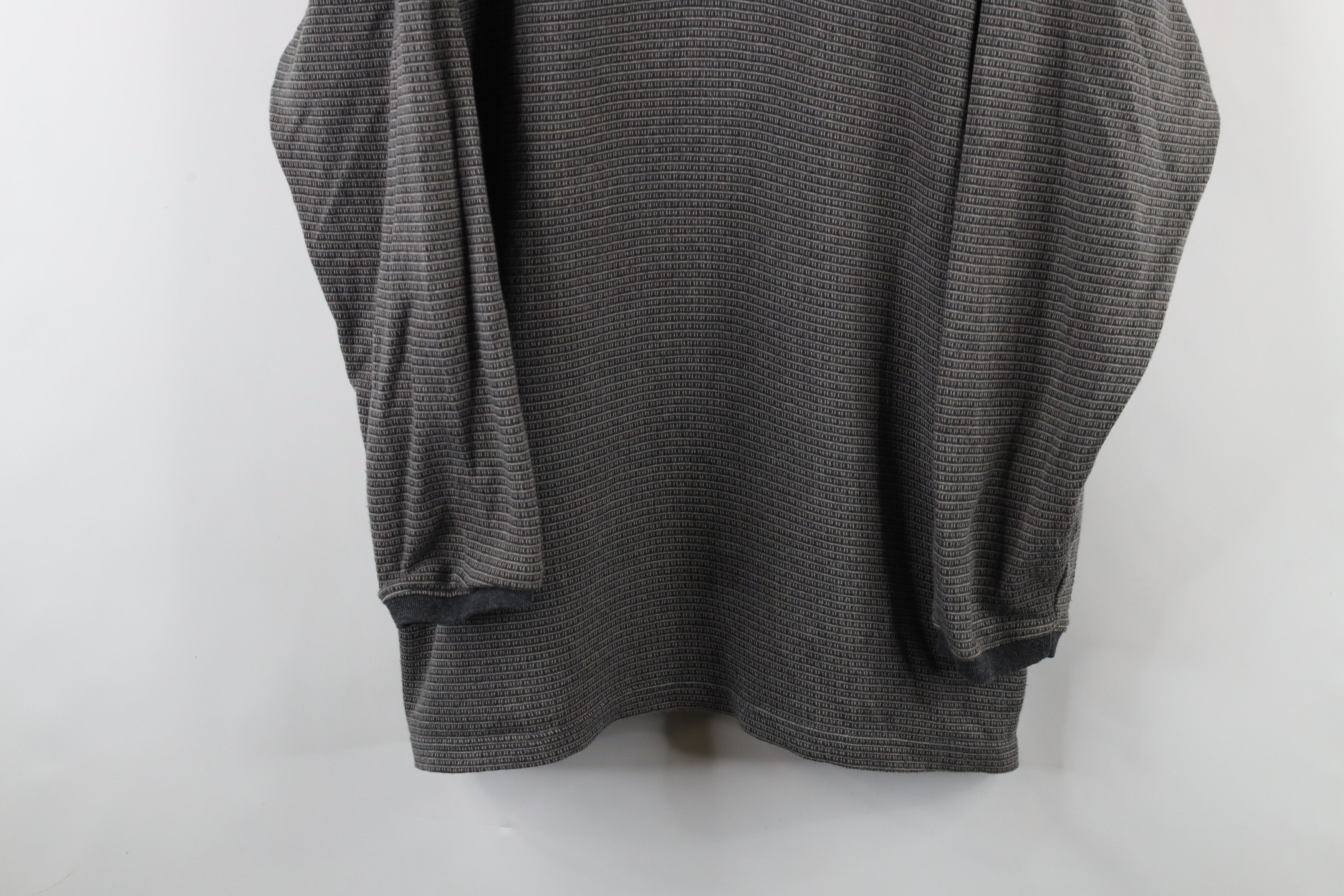 Vintage Vintage 90s Streetwear Geometric Knit Long Sleeve Polo Size US XL / EU 56 / 4 - 3 Thumbnail