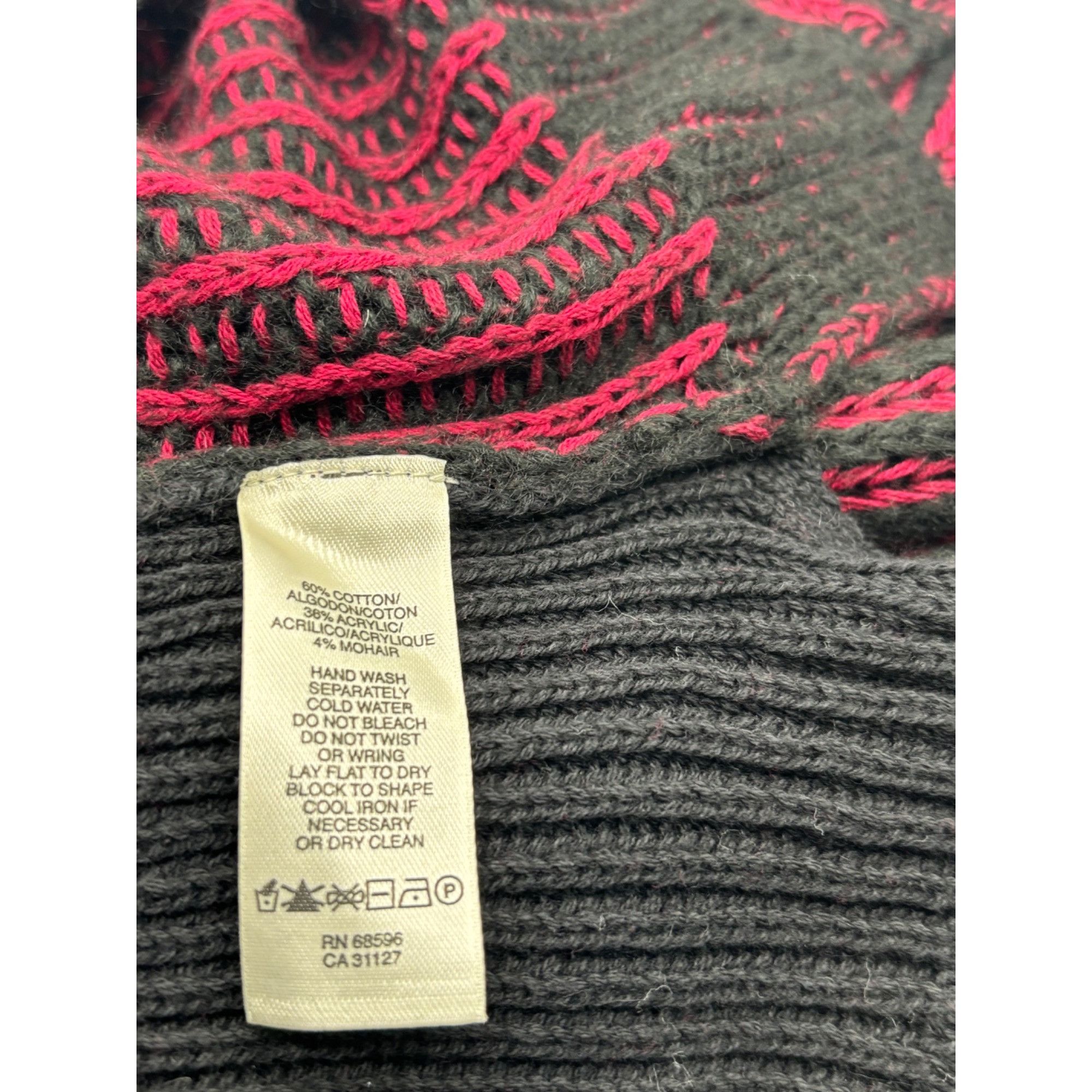DKNY DKNY Jeans Striped Cowl-Neck Mixed Knit Tank Sweater, Syrah, Size M / US 6-8 / IT 42-44 - 10 Thumbnail