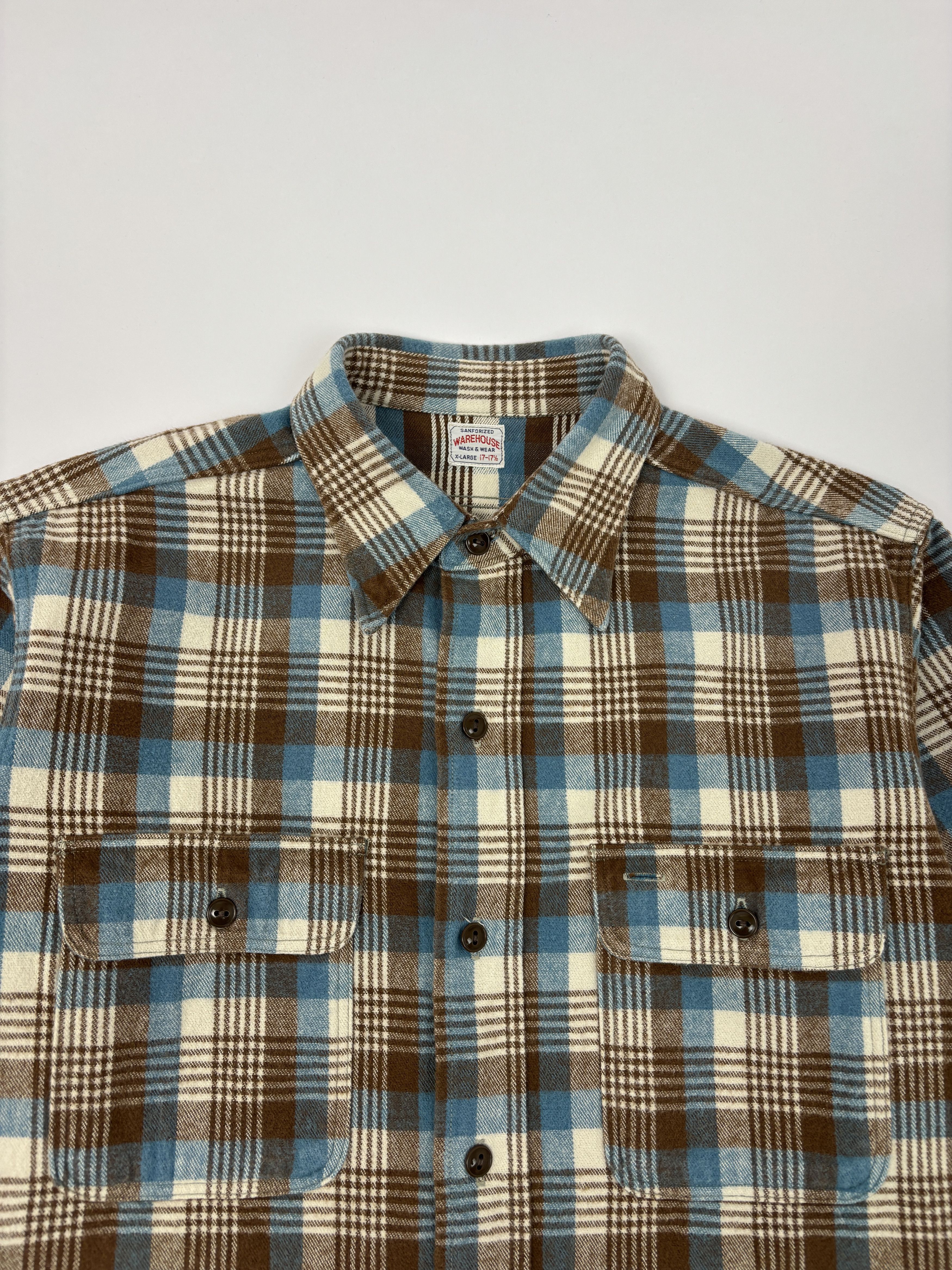 Warehouse & Co. Warehouse & Co 3104 Flannel Shirt Size US XL / EU 56 / 4 - 4 Thumbnail