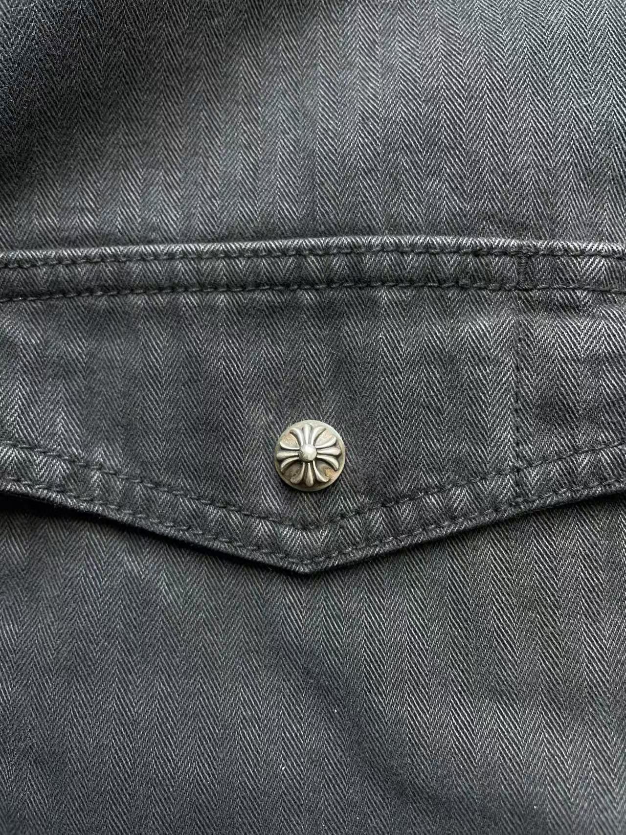 Chrome Hearts Chrome Hearts Black Wash Denim Dagger Zip Jacket Size US L / EU 52-54 / 3 - 5 Thumbnail